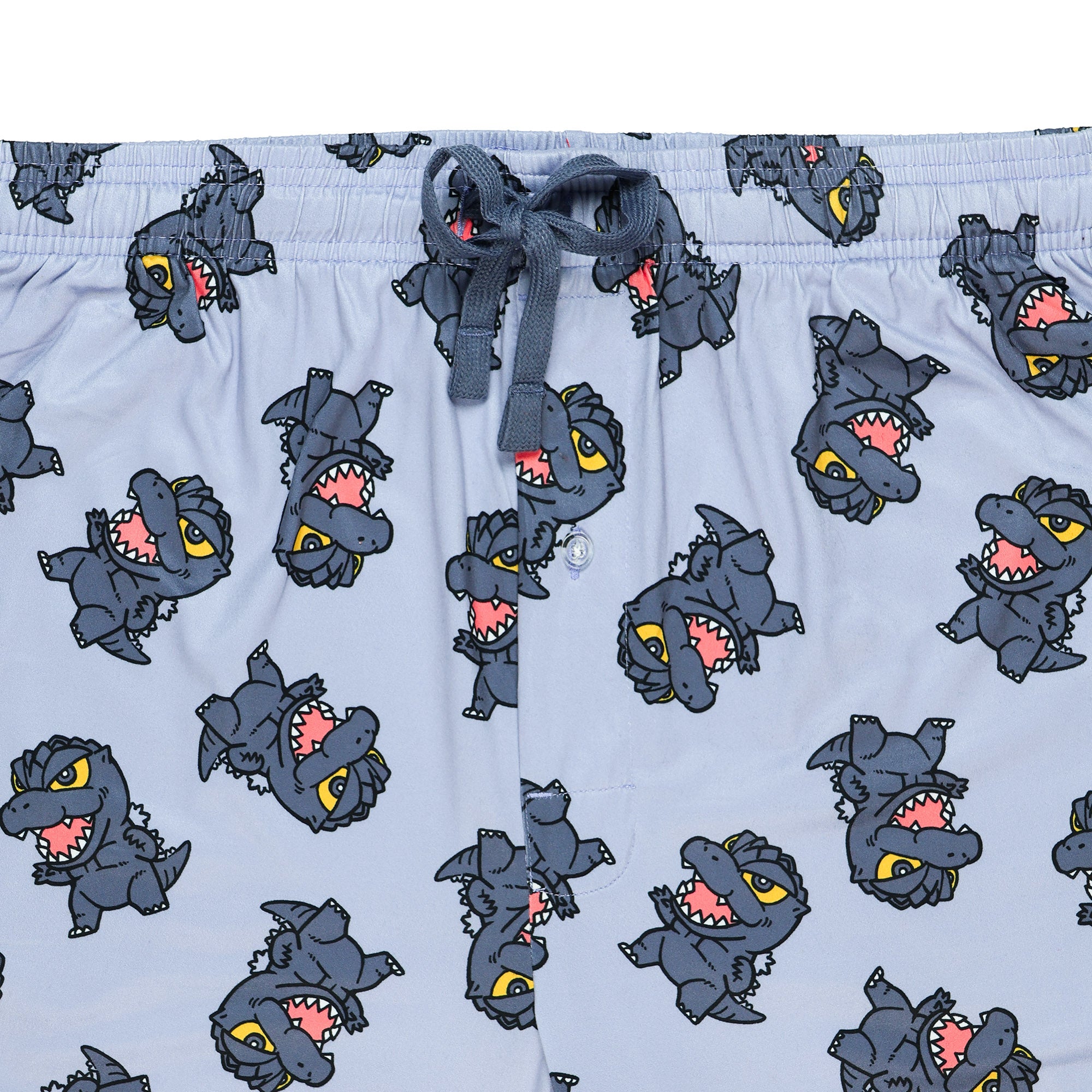 Godzilla Pajamas Men's Chibi Character AOP Lounge Sleep Pajama Pants