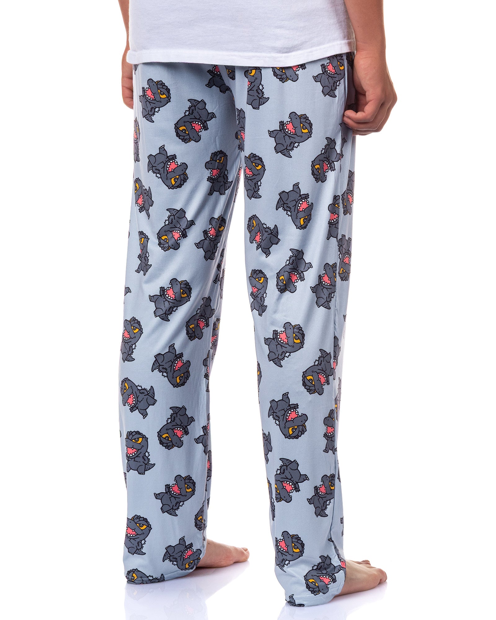 Godzilla Pajamas Men's Chibi Character AOP Lounge Sleep Pajama Pants