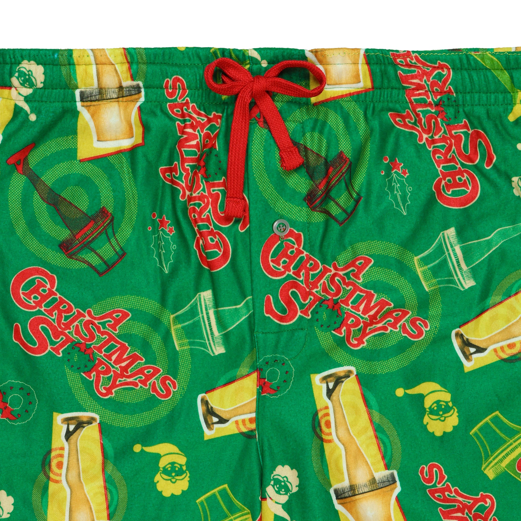 A Christmas Story Pajamas Men's Leg Lamp Fleece Lounge Pajama Pants