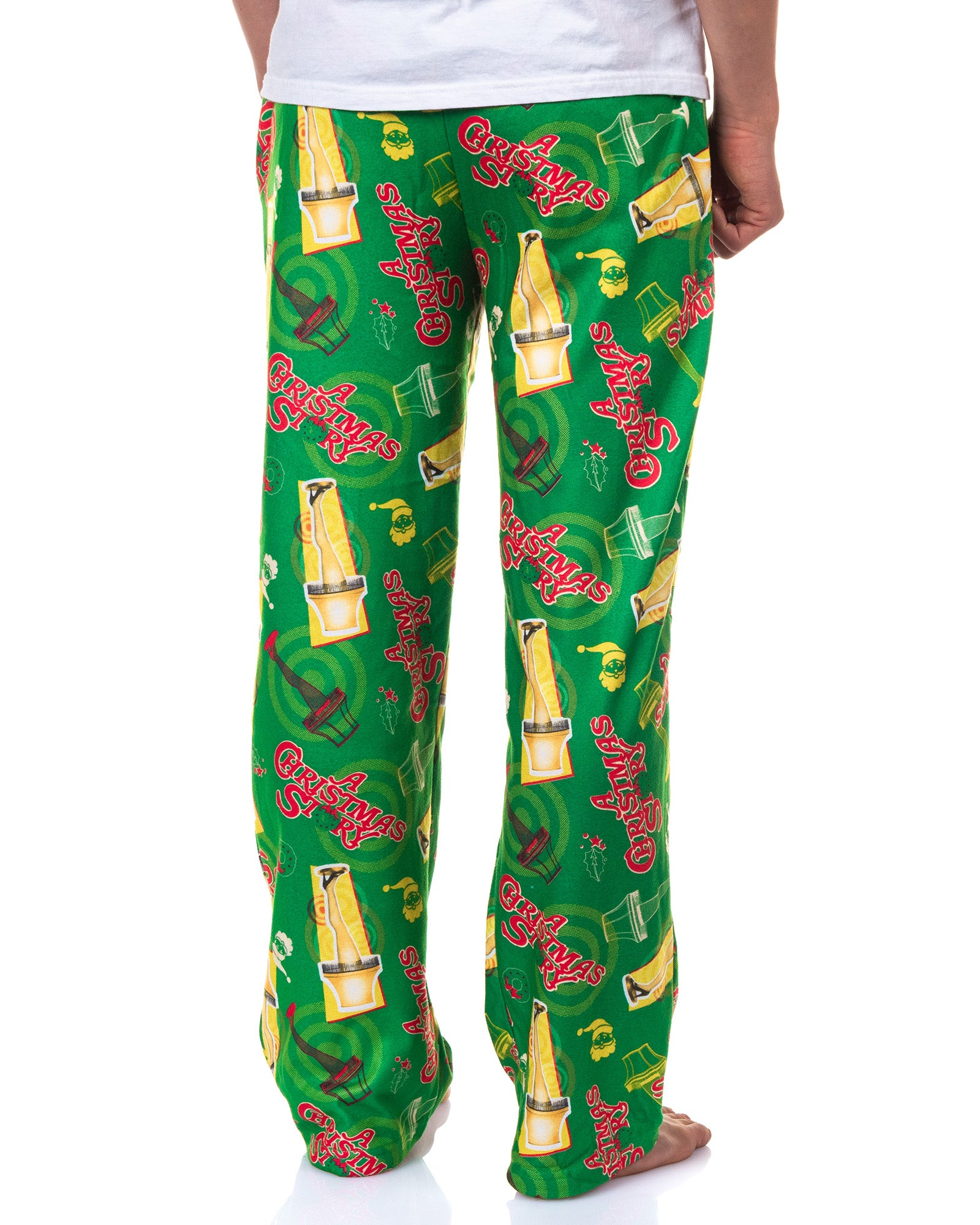 A Christmas Story Pajamas Men's Leg Lamp Fleece Lounge Pajama Pants