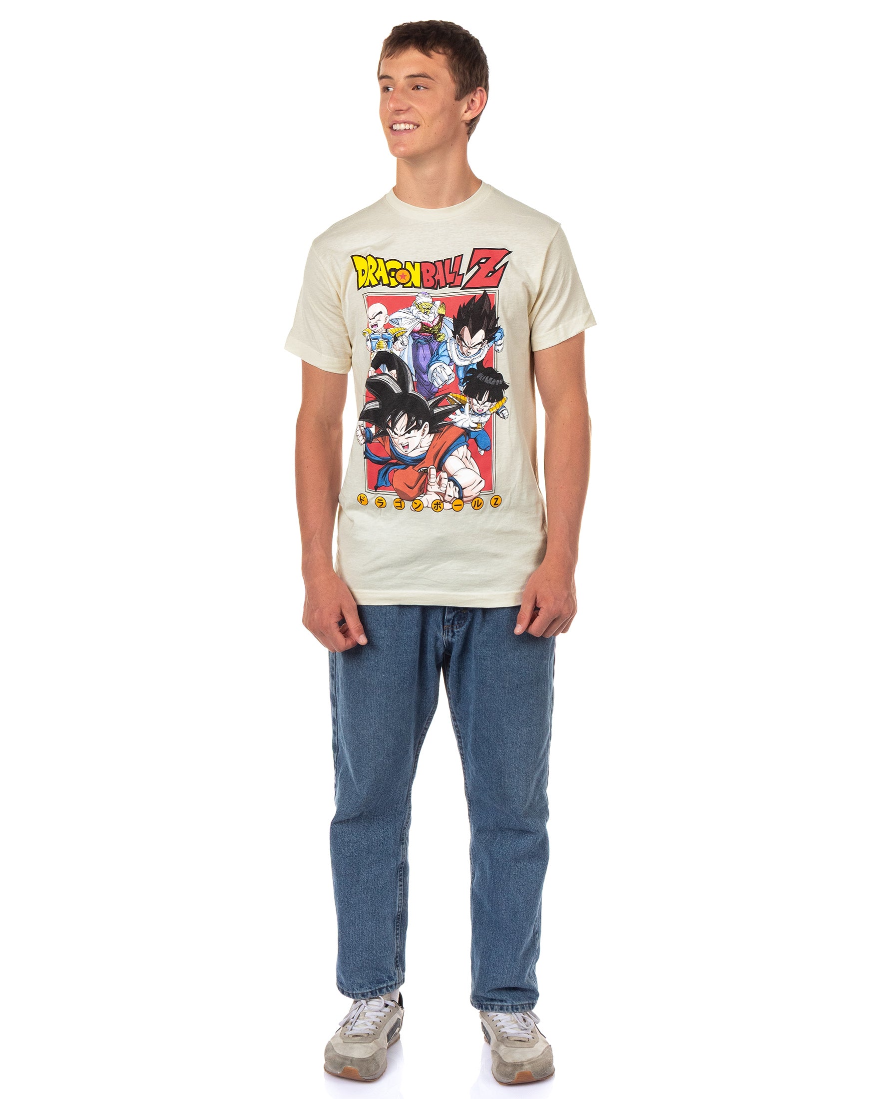 Dragon Ball Z Shirt Men's Son Goku Krillin Piccolo Short Sleeve Tee