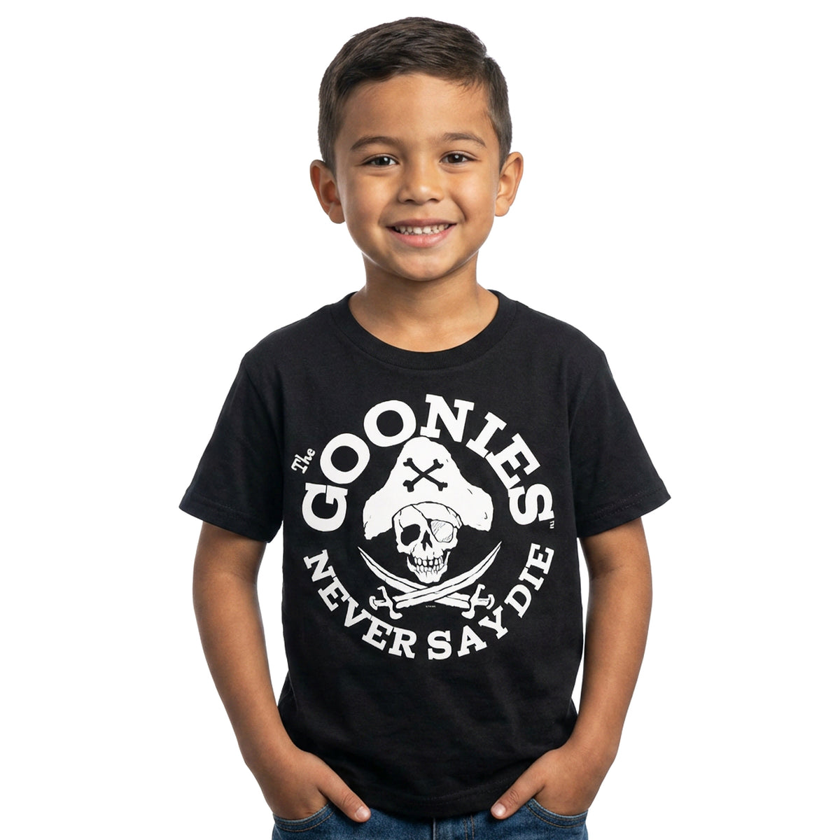 The Goonies T-Shirt Little Boys' Never Say Die Short Sleeve Tee