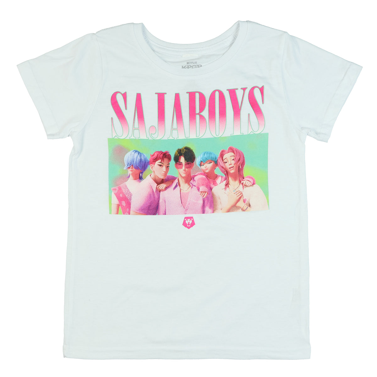K-Pop Demon Hunters Girl's Saja Boys Short Sleeve Graphic Tee