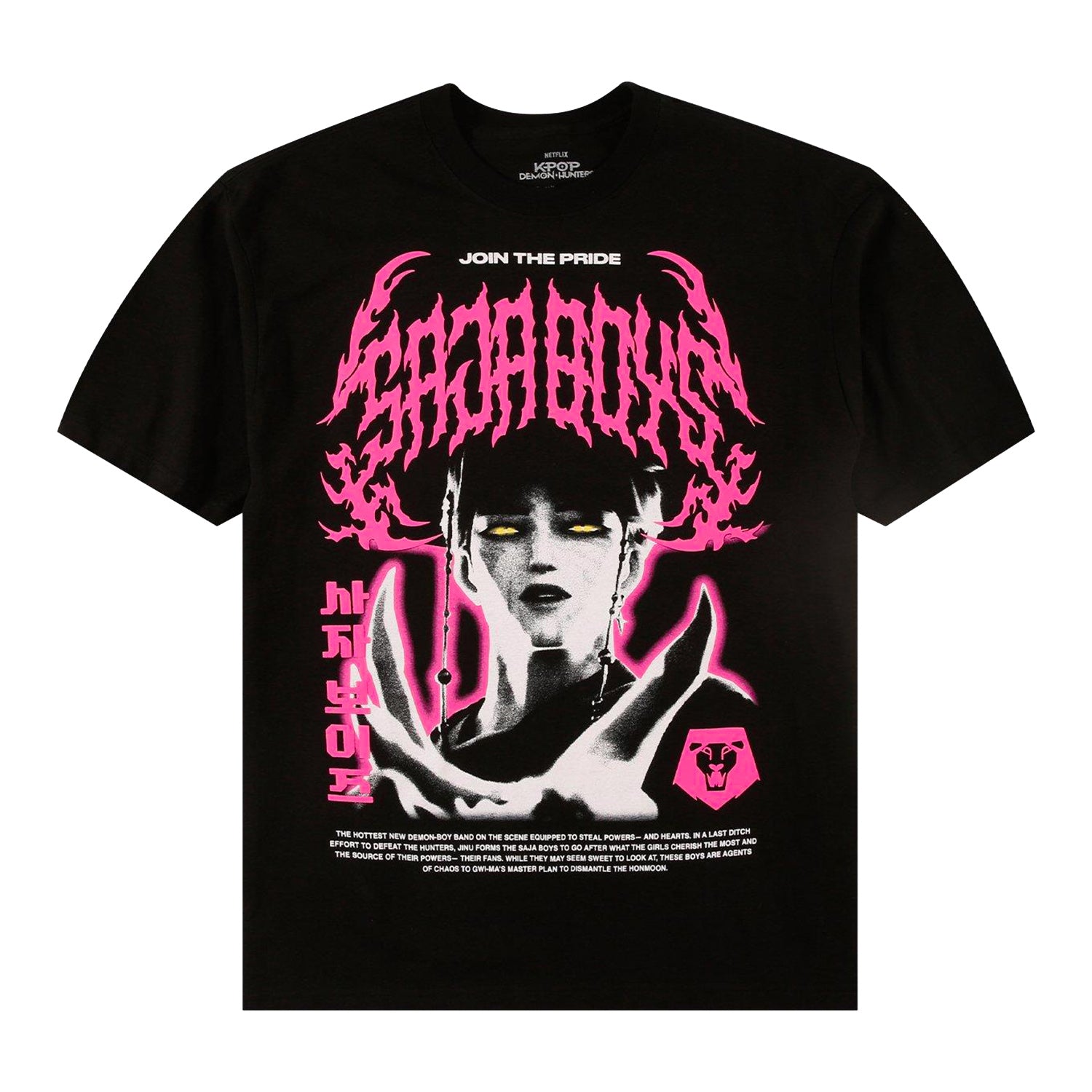 K-Pop Demon Hunters T-Shirt Saja Boys Join The Pride Short Sleeve Tee