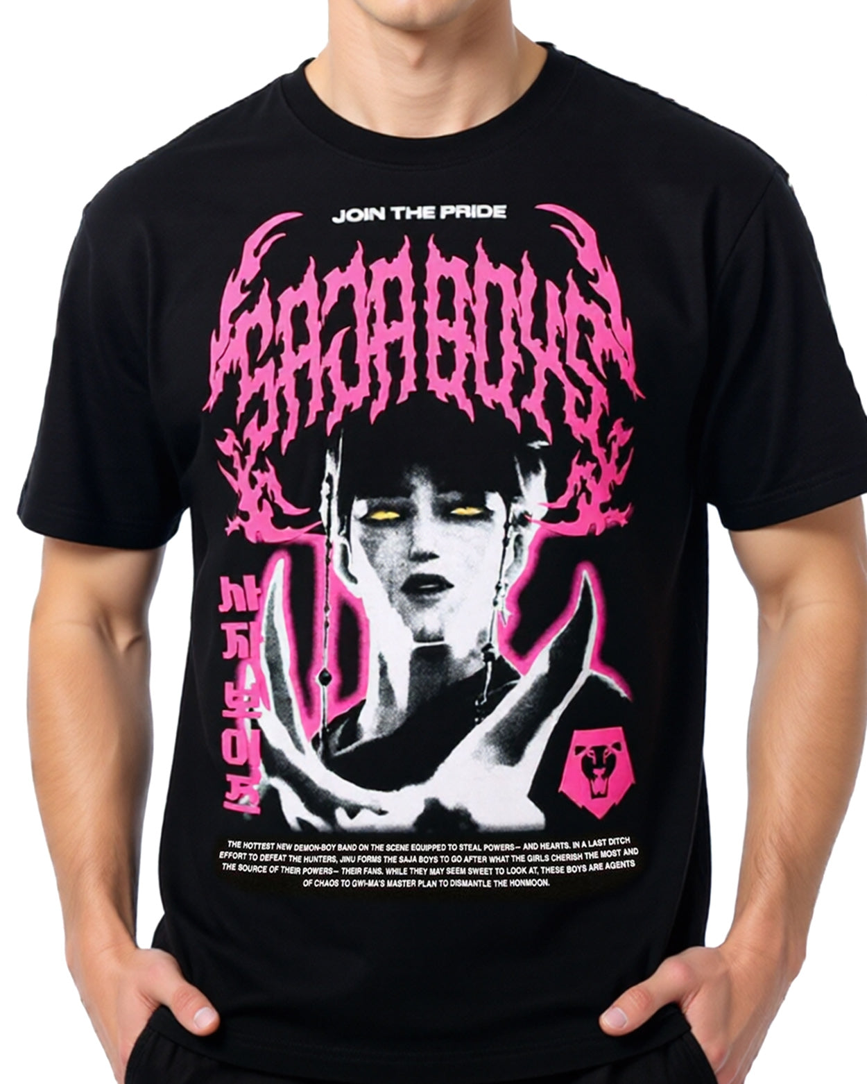 K-Pop Demon Hunters T-Shirt Saja Boys Join The Pride Short Sleeve Tee