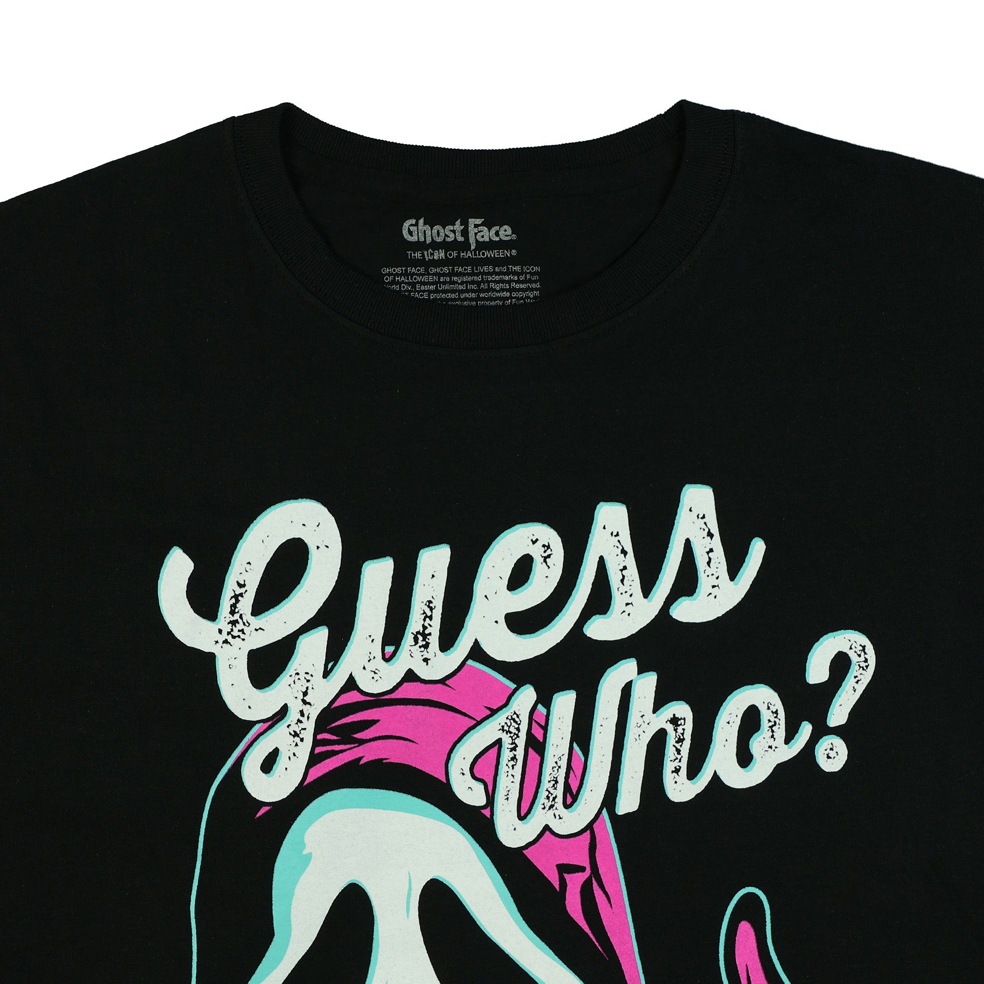 Ghost Face T-Shirt Men's Guess Who Thumbs Up Short Sleeve Top