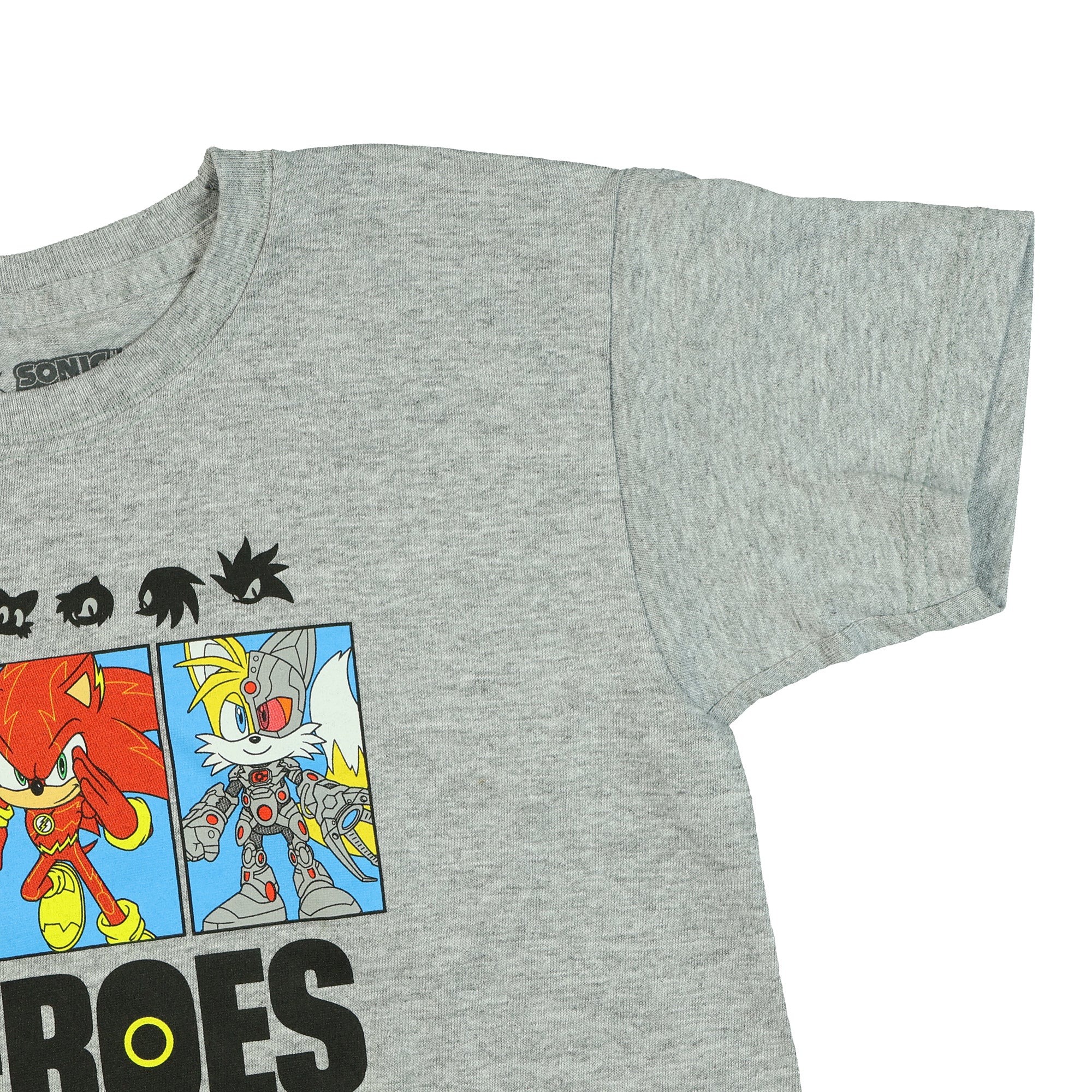 DC Comics Sonic The Hedgehog Shirt Boy's Heroes Short Sleeve Tee