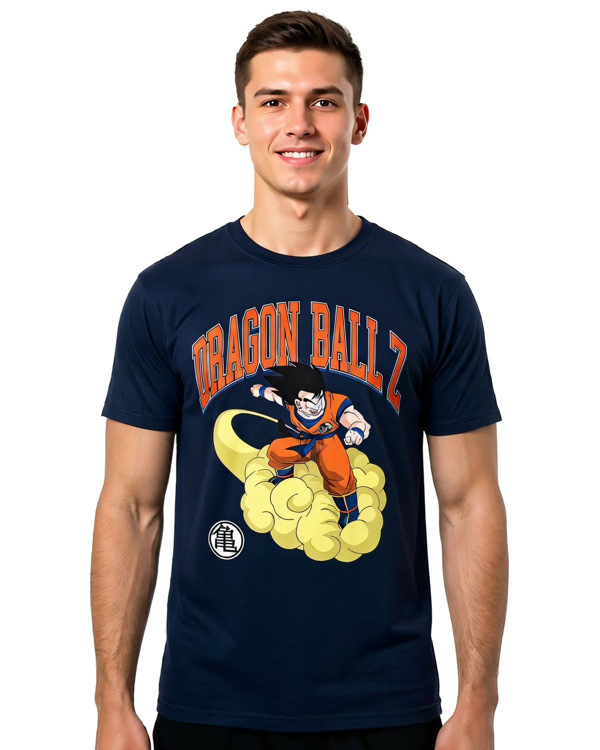 Dragon Ball Z Shirt Men's Son Goku Flying Nimbus Short Sleeve Top