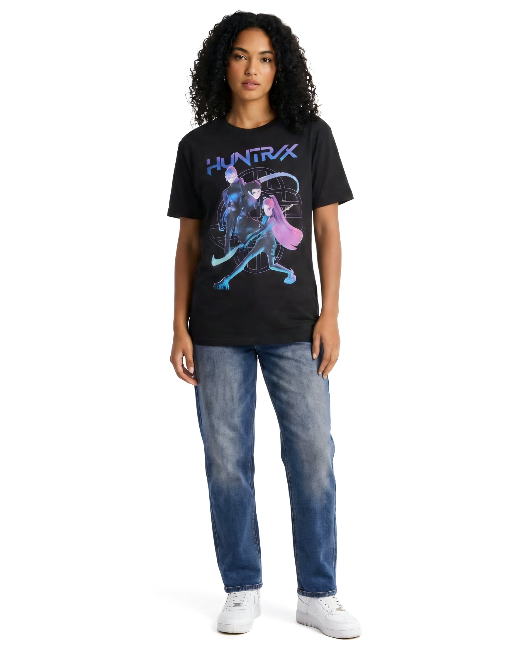 K-Pop Demon Hunters Shirt Women's Huntrix Honmoon Logo Short Sleeve Tee