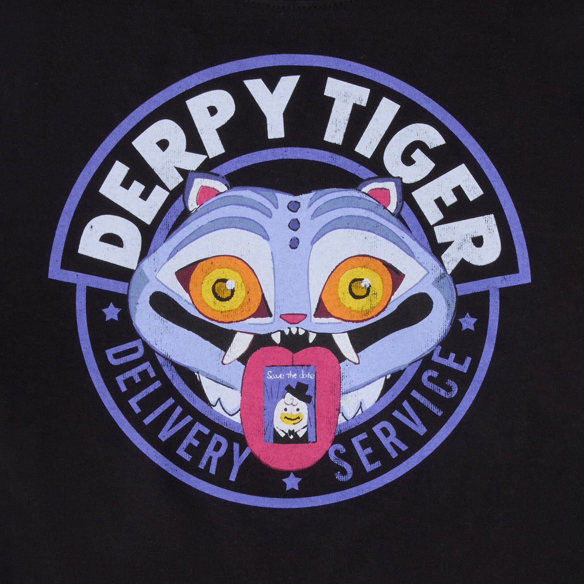 K-Pop Demon Hunters Shirt Men's Derpy Tiger Delivery Short Sleeve Tee