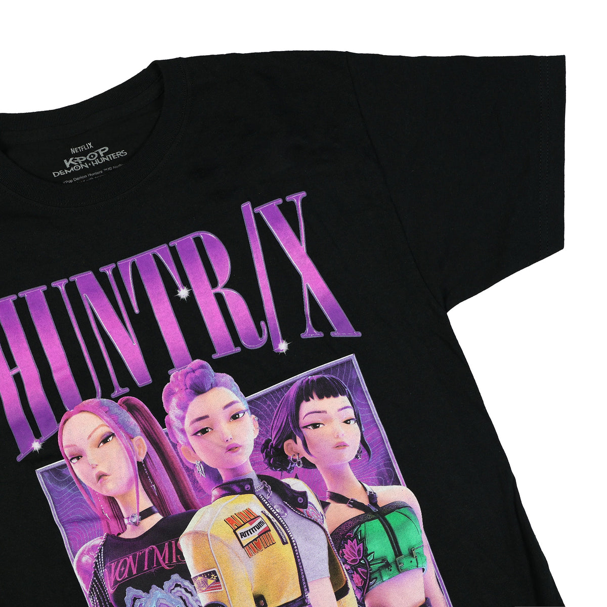 K-Pop Demon Hunters T-Shirt Men's Mira Zoey Rumi Pose Short Sleeve Top