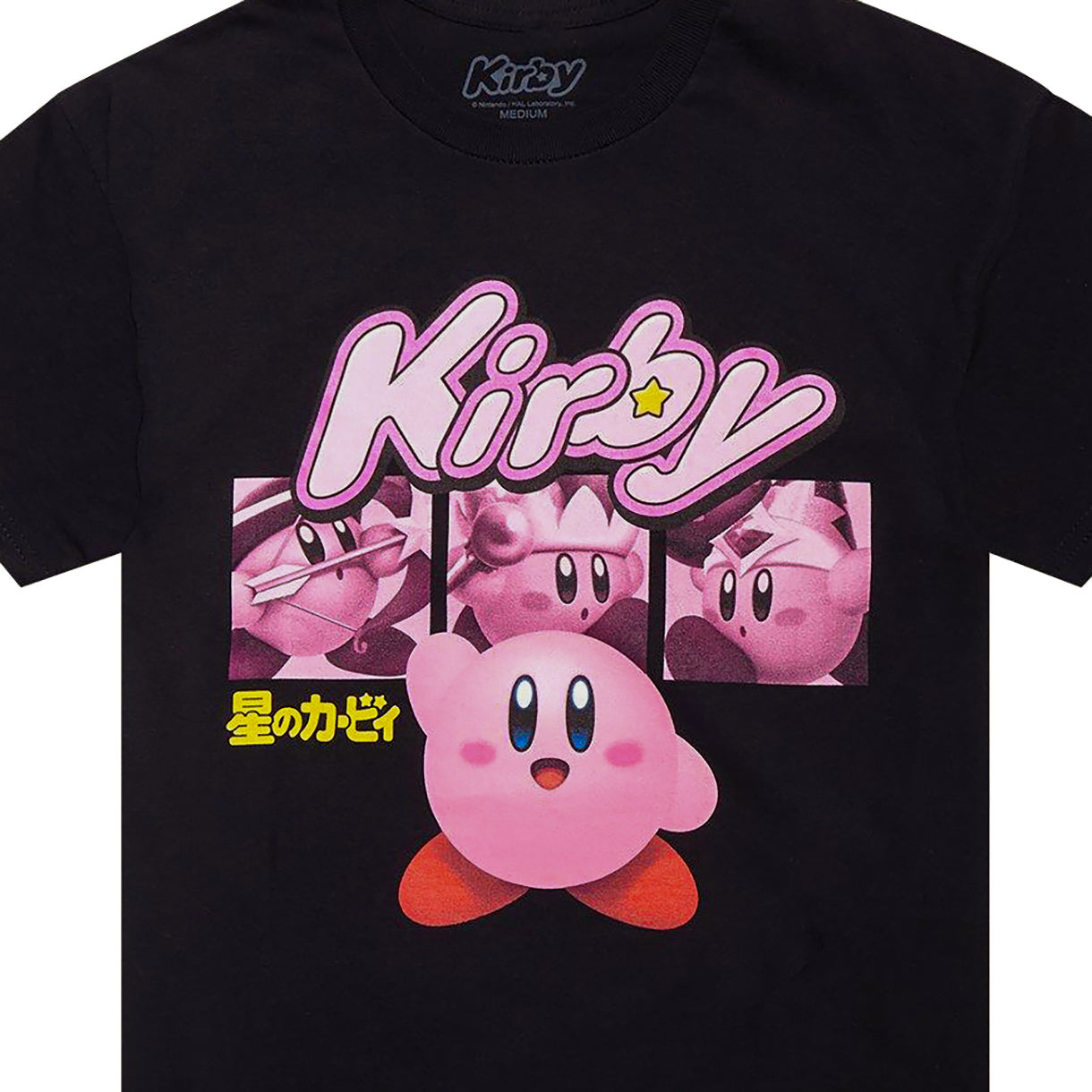 Nintendo Kirby Shirt Men's Video Game Character Poses Short Sleeve Top