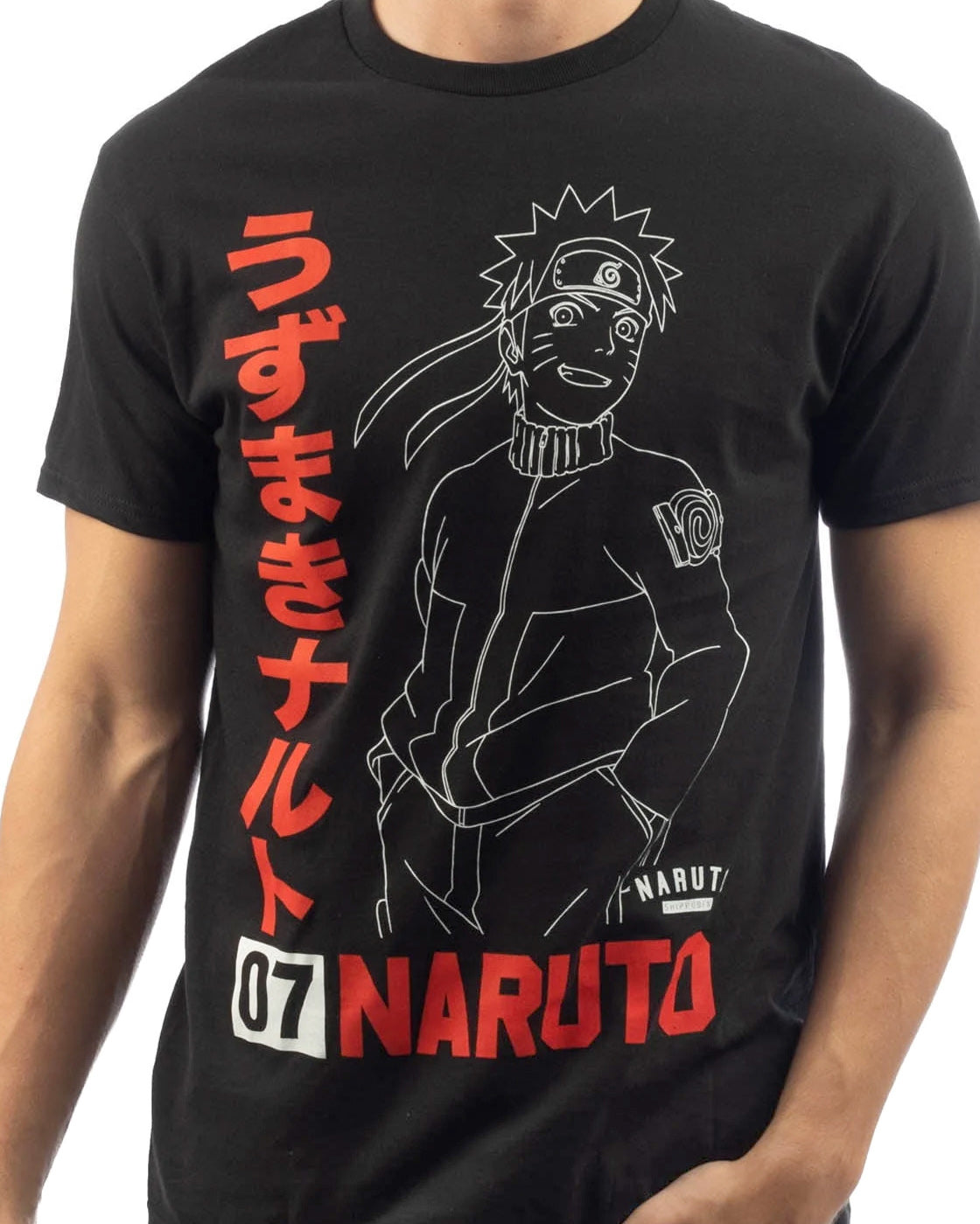Naruto Uzumaki T-Shirt Men's Naruto Sketch Short Sleeve Graphic Top
