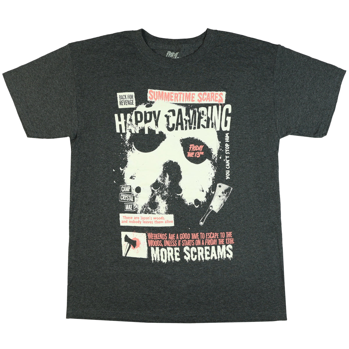 Friday The 13th T-Shirt Men's Summertime Scares Short Sleeve Tee