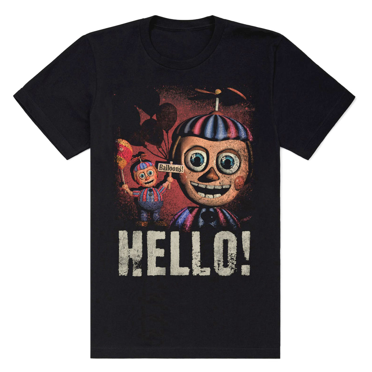 Five Nights At Freddy's Shirt Men's Ballon Boy Hello Short Sleeve Tee
