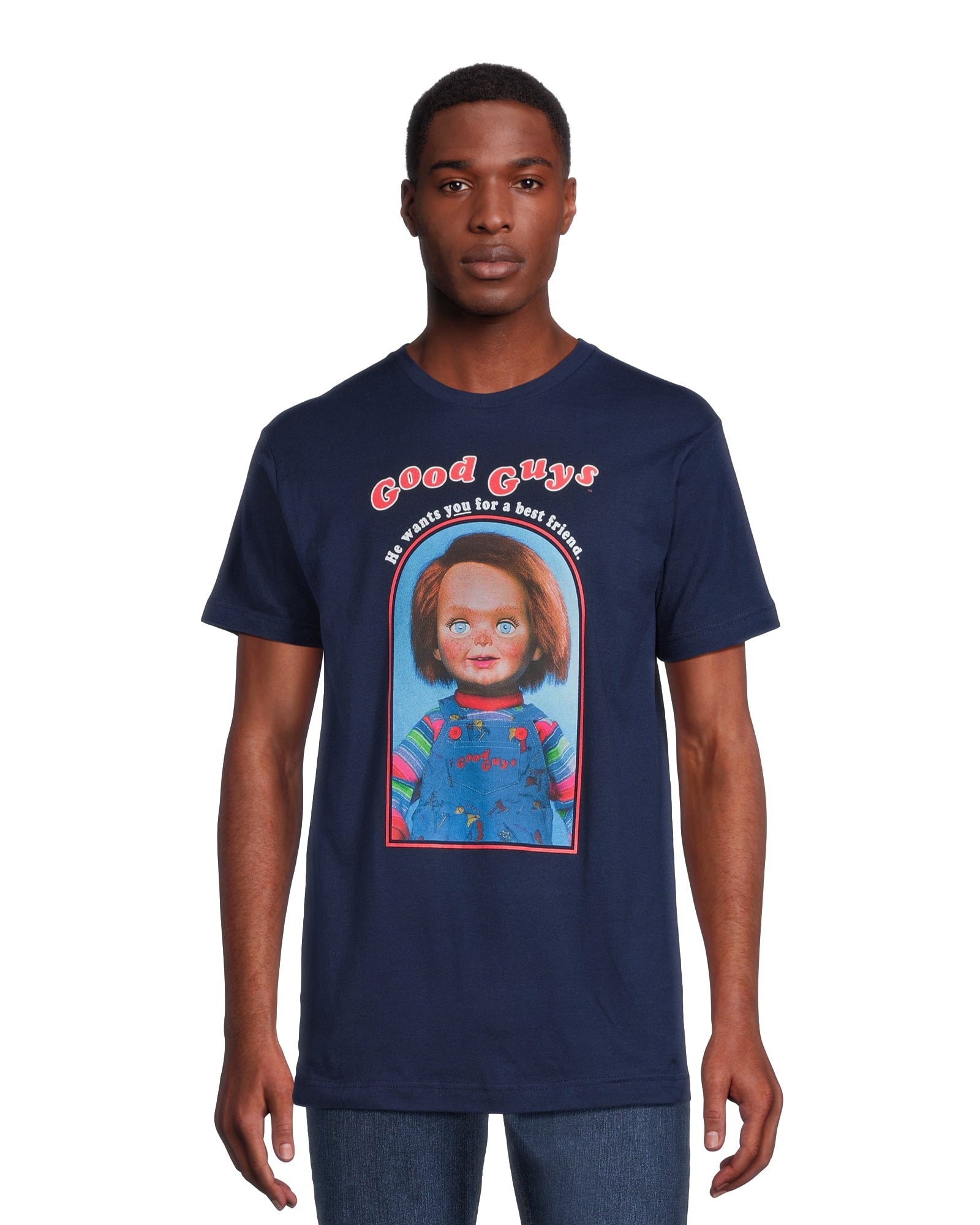 Chucky T-Shirt Men's Good Guys Horror Film Short Sleeve Tee