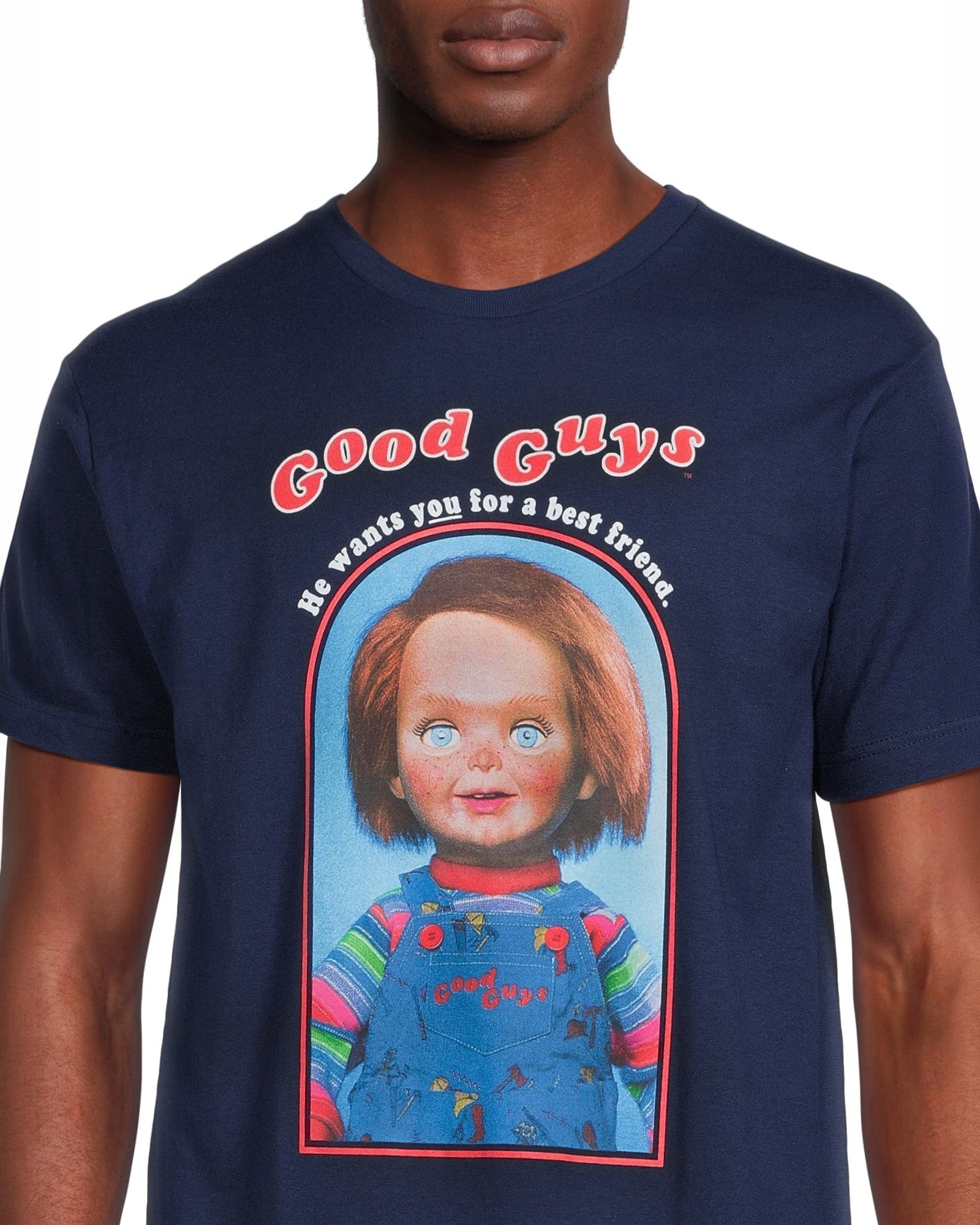 Chucky T-Shirt Men's Good Guys Horror Film Short Sleeve Tee