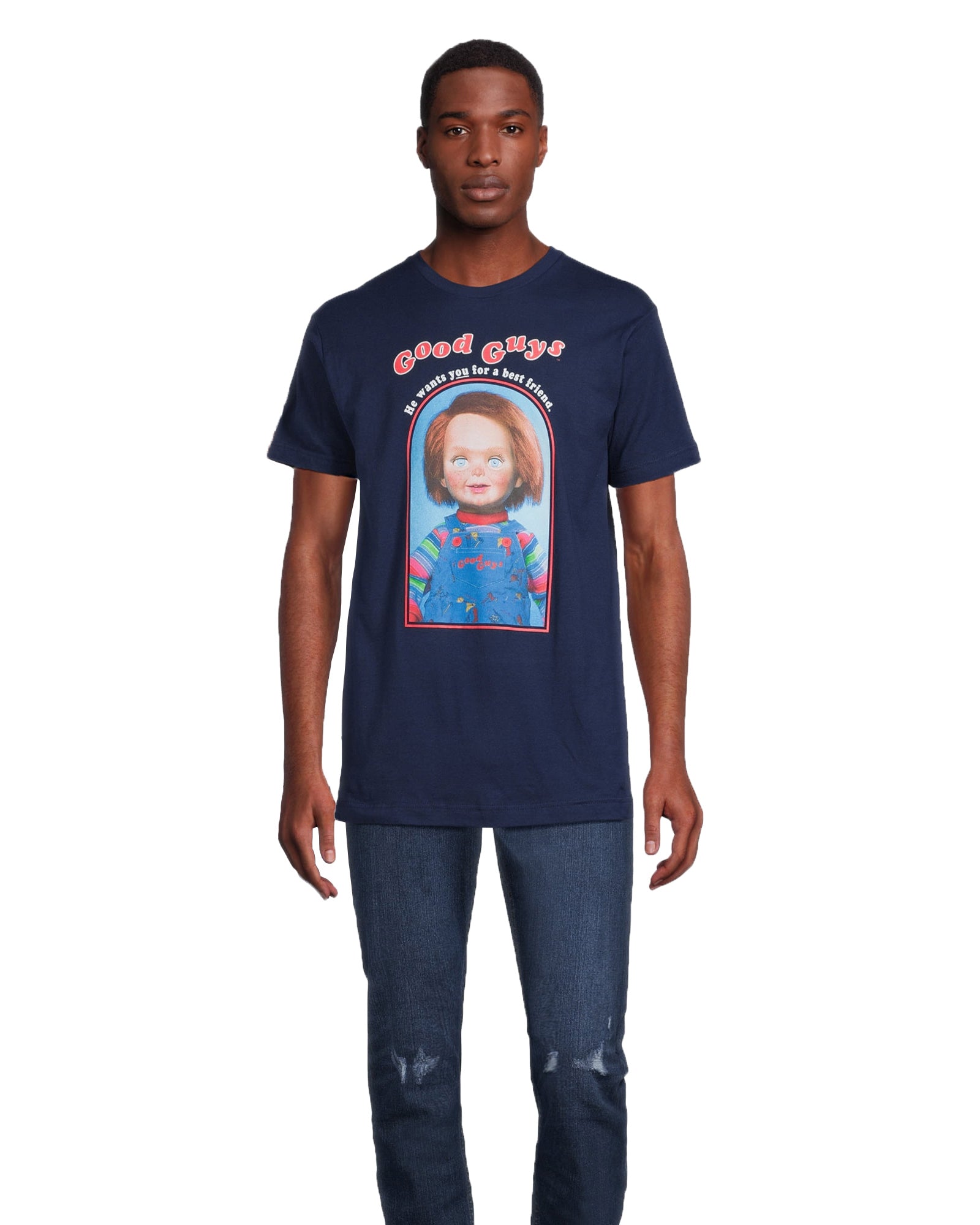 Chucky T-Shirt Men's Good Guys Horror Film Short Sleeve Tee