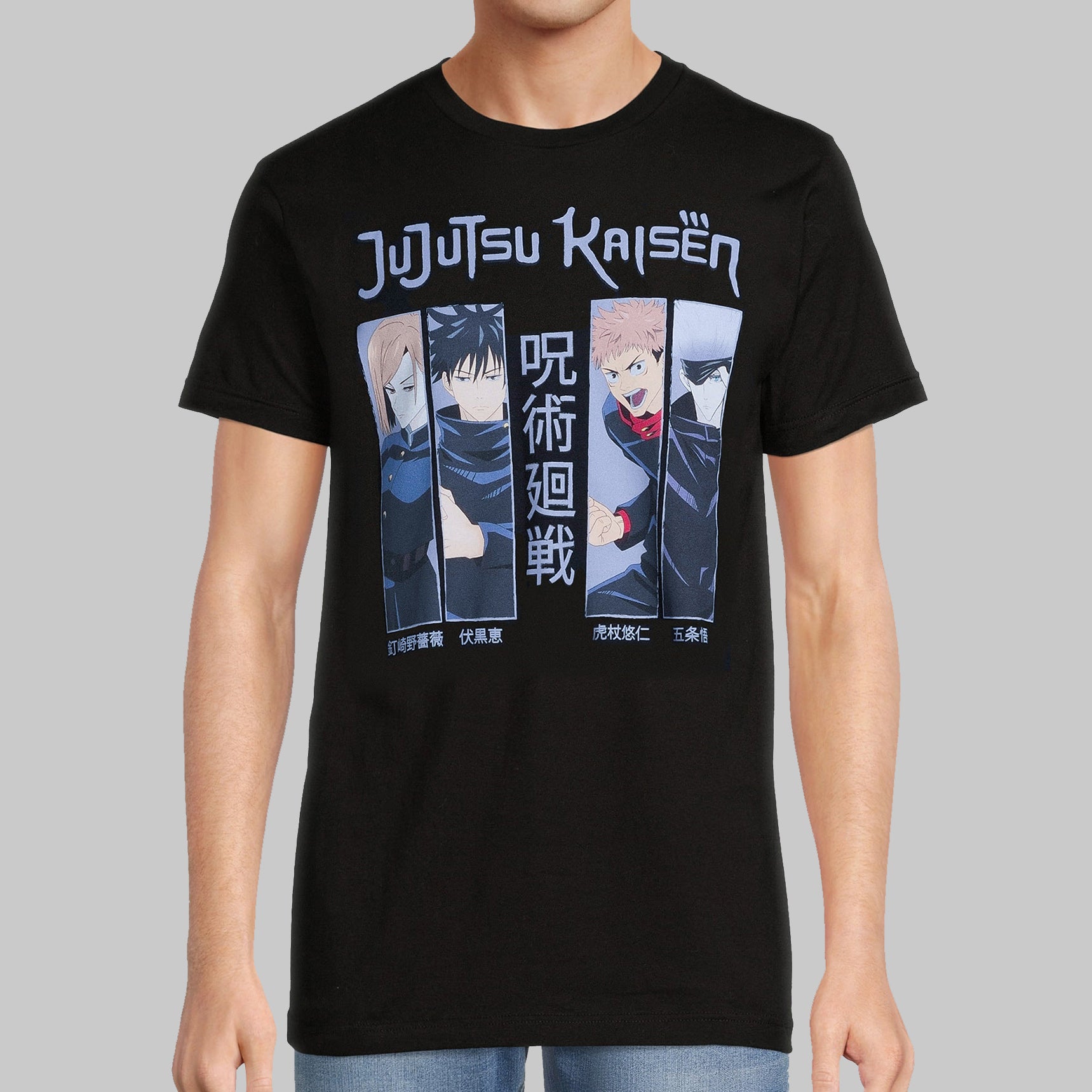 Jujutsu Kaisen Anime Men’s T-Shirt Yuji Itadori Megumi Fushiguro Short Sleeve