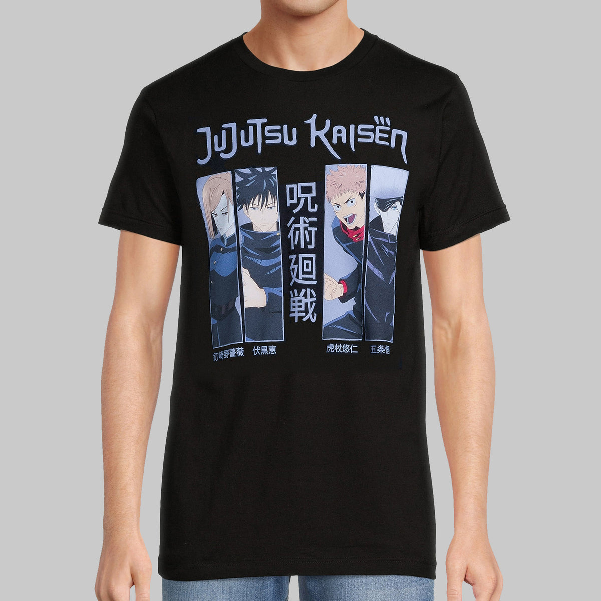 Jujutsu Kaisen Anime Men’s T-Shirt Yuji Itadori Megumi Fushiguro Short Sleeve