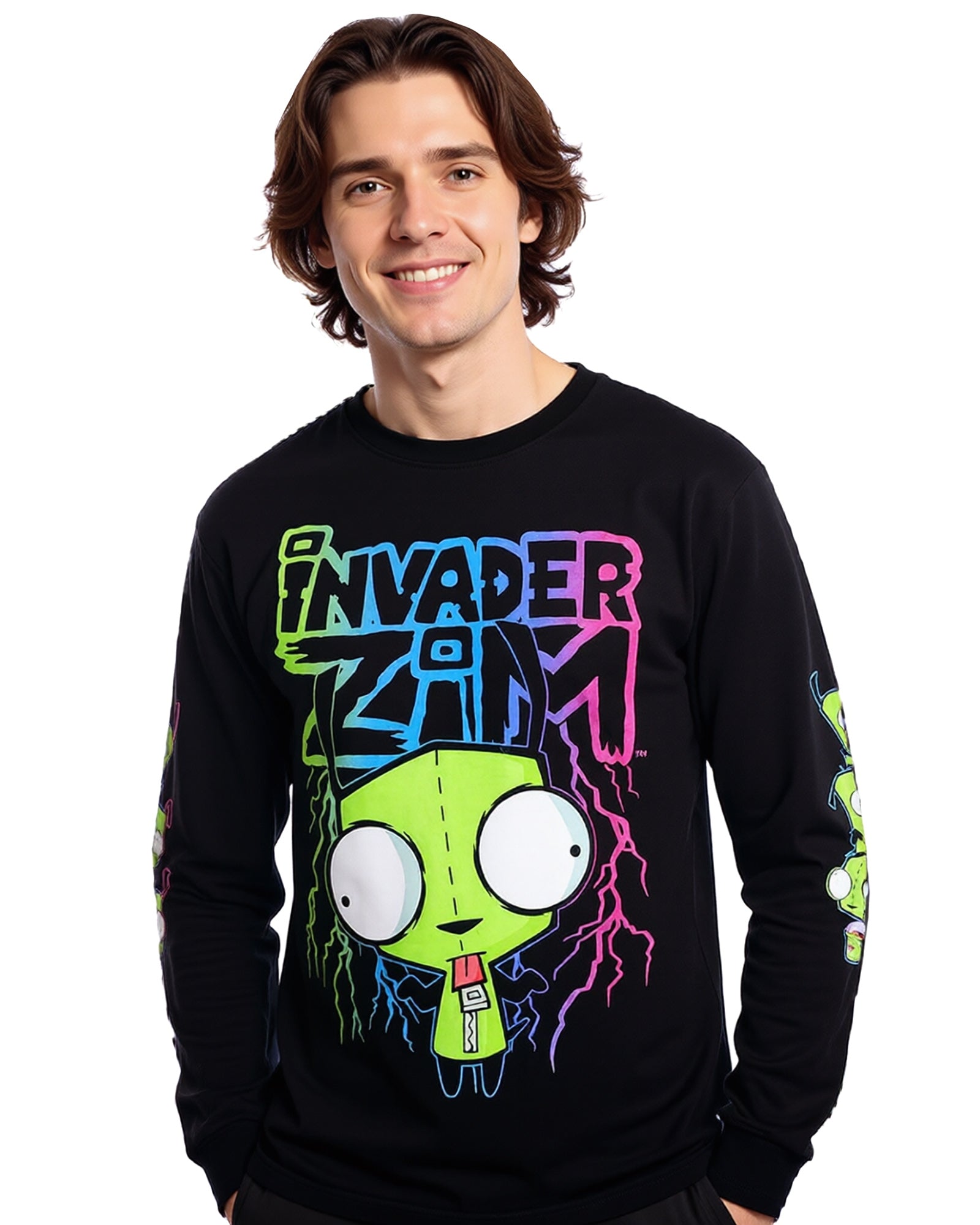 Invader Zim Shirt Men's Gir In Dog Suit Long Sleeve Graphic Top