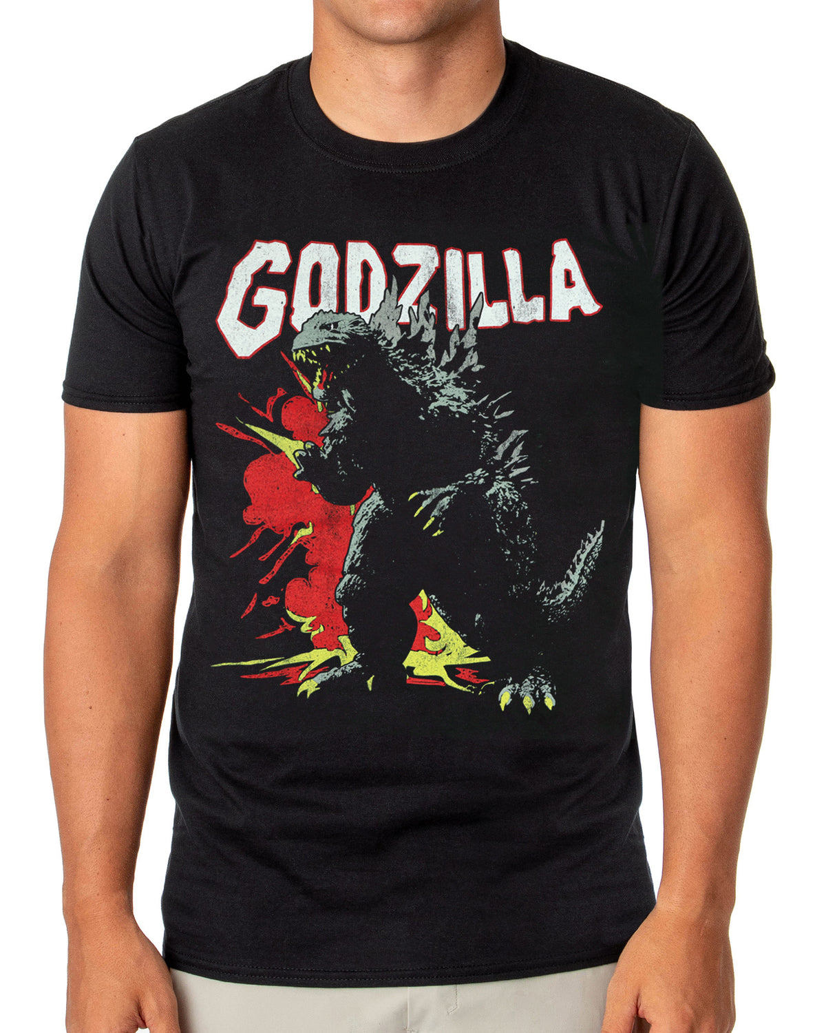 Godzilla T-Shirt Men's Giant Monster Destruction Short Sleeve Tee