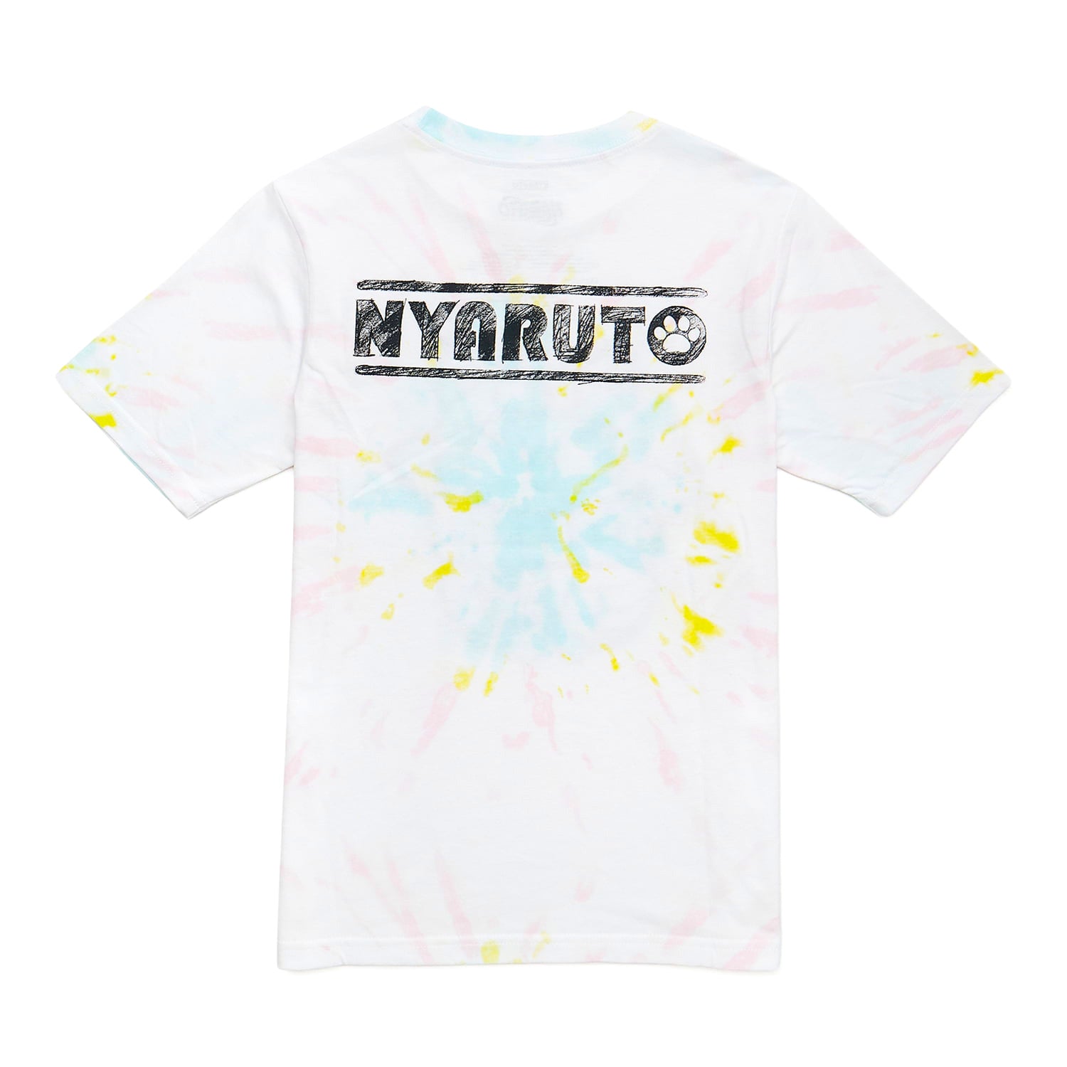 Naruto Nyaruto T-Shirt Boys' Naruto Uzumaki Ninja Cat Design Tie-Dye Tee
