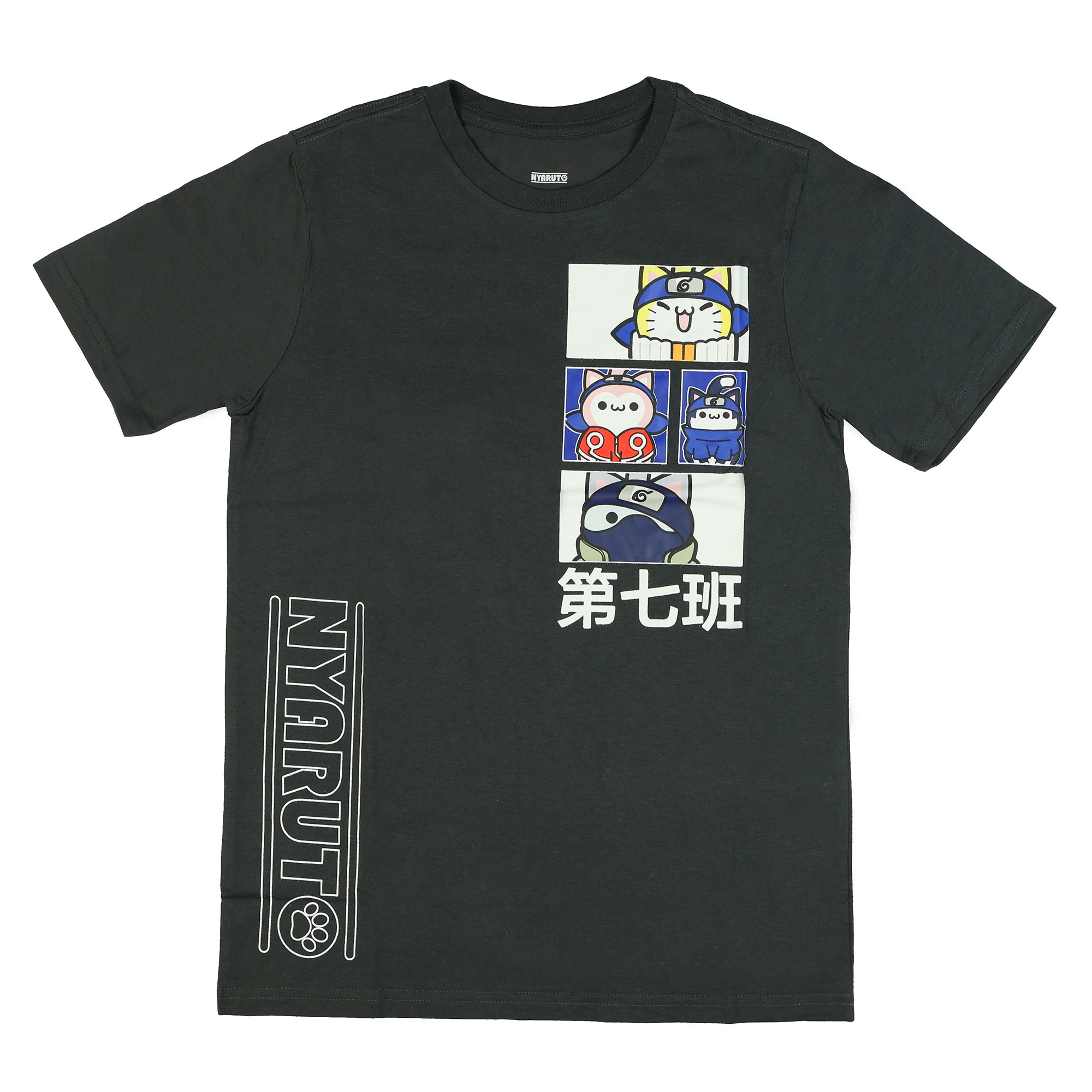 Naruto T-Shirt Boys' Ninja Cats Anime Short Sleeve Graphic Tee