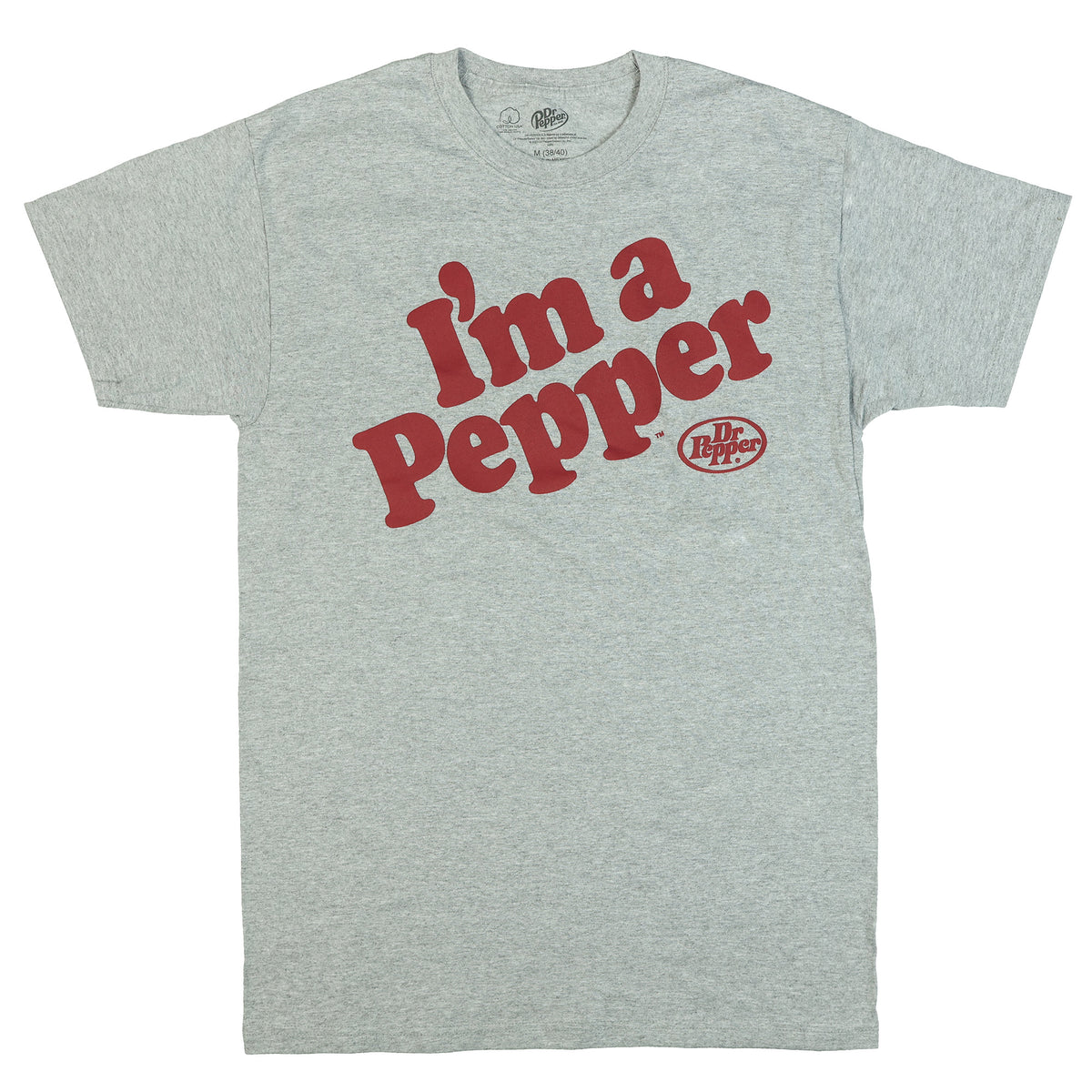 Dr. Pepper T-Shirt Men's I'm A Pepper Logo Design Novelty Short Sleeve Tee
