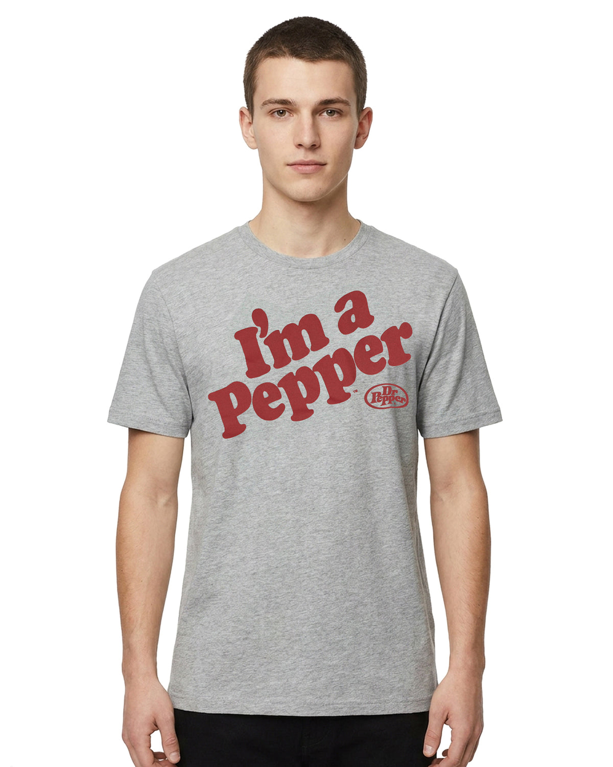 Dr. Pepper T-Shirt Men's I'm A Pepper Logo Design Novelty Short Sleeve Tee