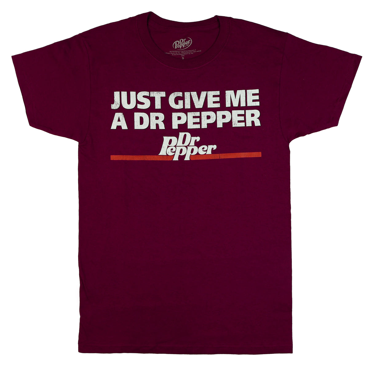 Dr. Pepper T-Shirt Men's Just Give Me A Dr. Pepper Short Sleeve Tee