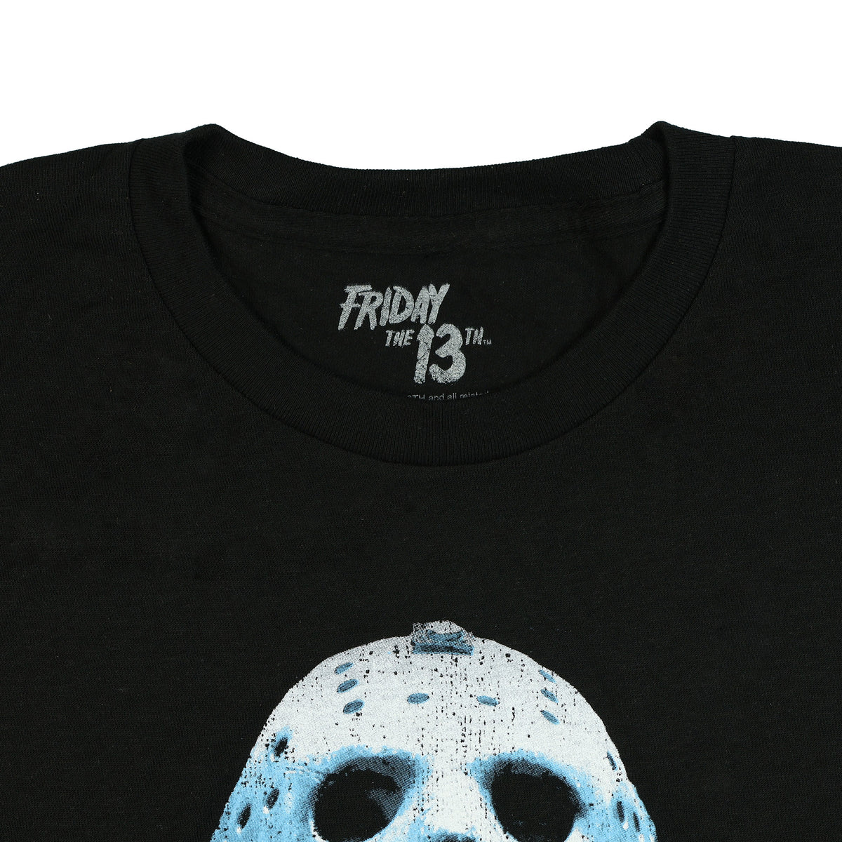 Friday The 13Th T-Shirt Men's Jason Vorhees Blue Hue Graphic Print Tee