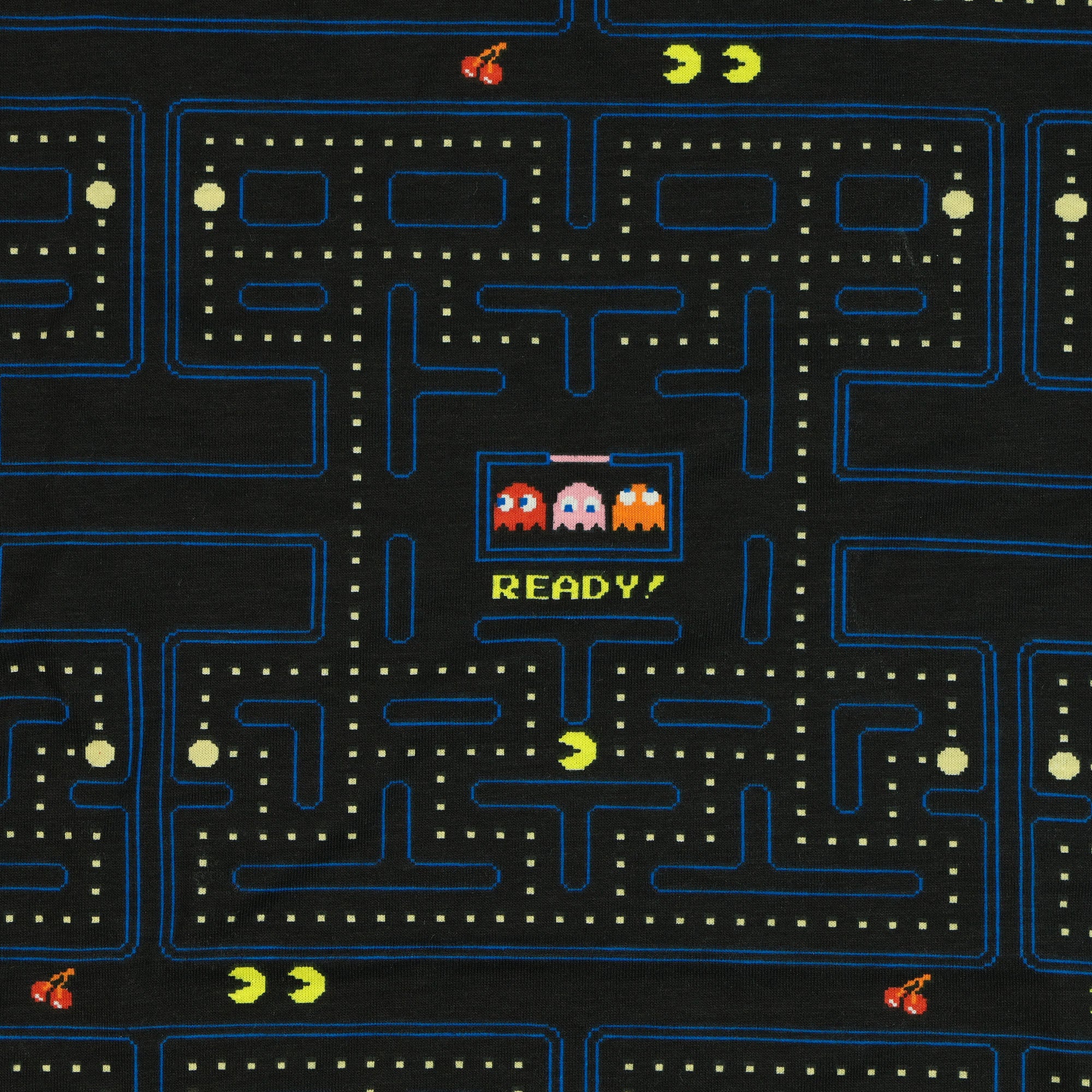 Pac-Man Men's Graphic T-Shirt Classic Arcade Video Game Board AOP Crew Neck