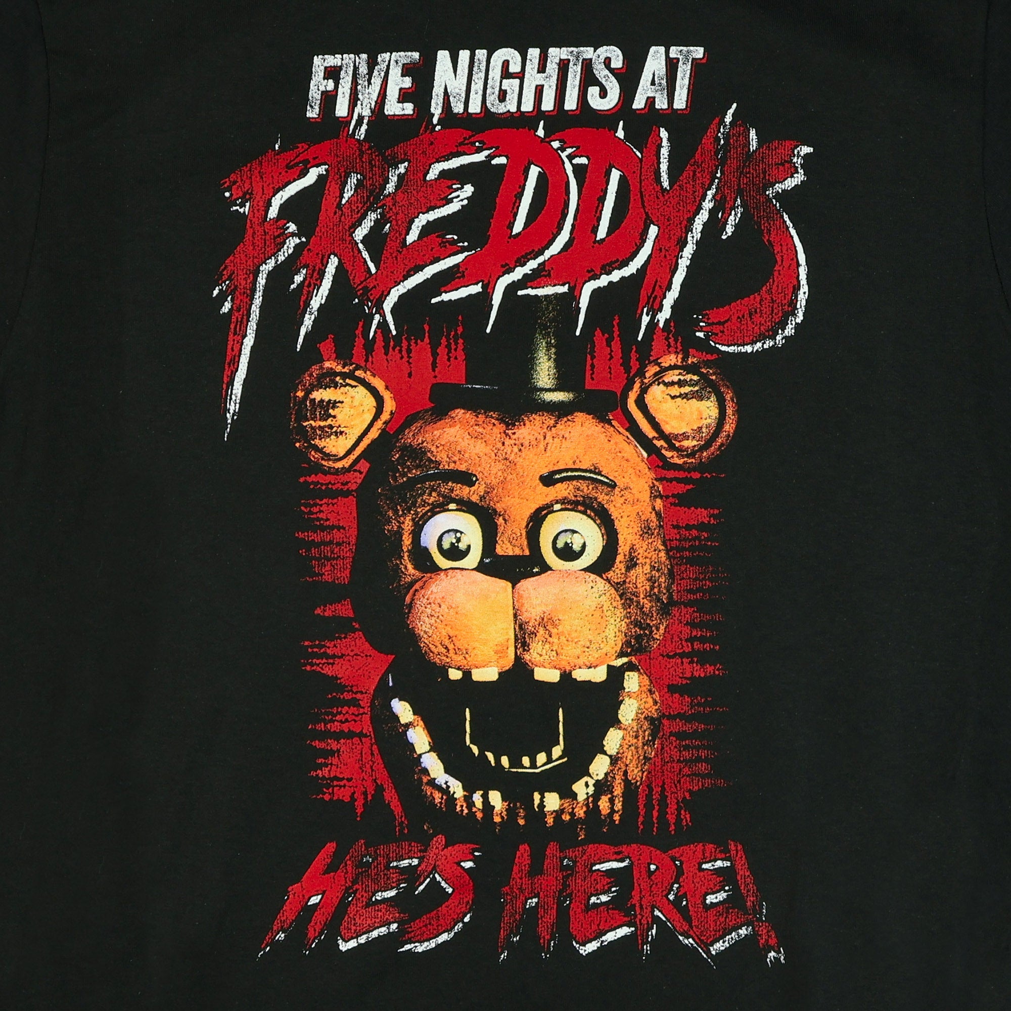 Five Nights At Freddy's T-Shirt Men's He's Here Game Over Graphic Print Tee