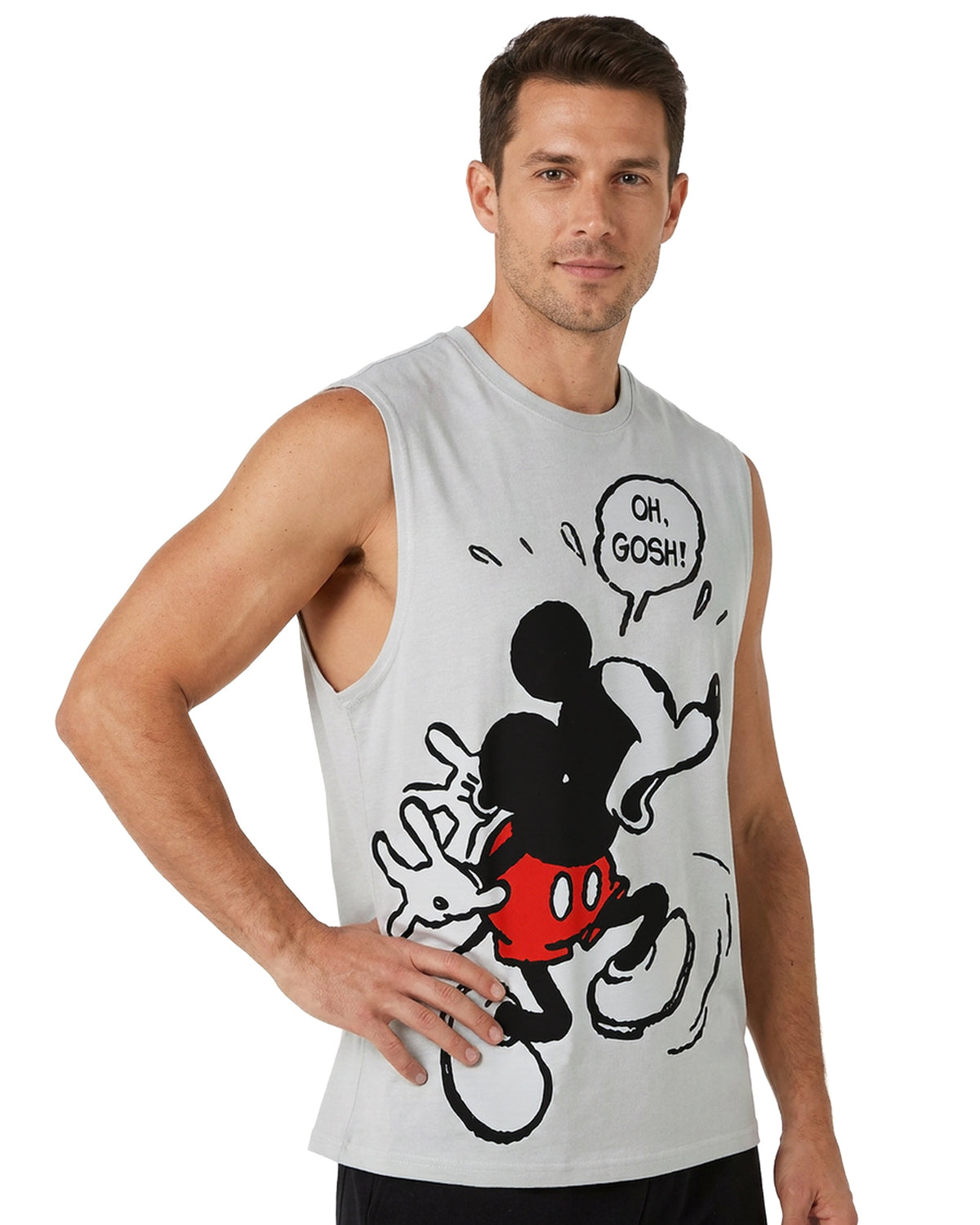 Disney Mickey Mouse Athletic Tank Top Men's Oh Gosh Sleeveless T-Shirt