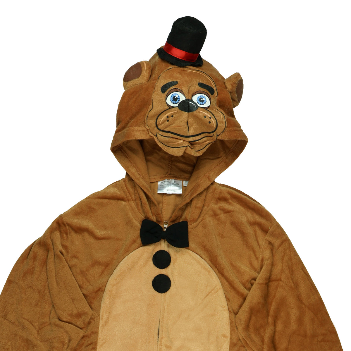 Five Nights At Freddy's Union Suit Men's Freddy Hooded One Piece Pajama