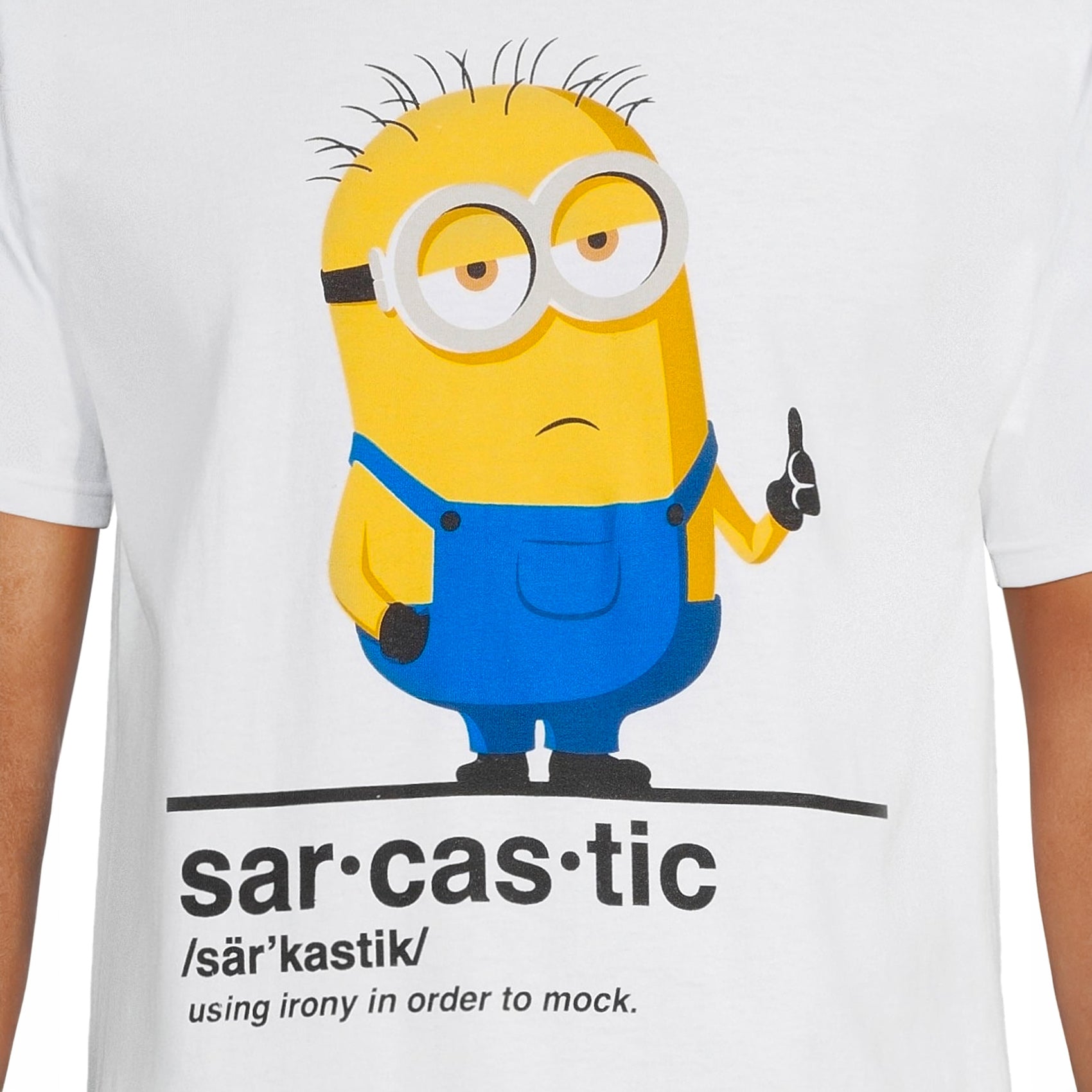 Minions T-Shirt Men's Phil Sarcastic Short Sleeve Graphic Top