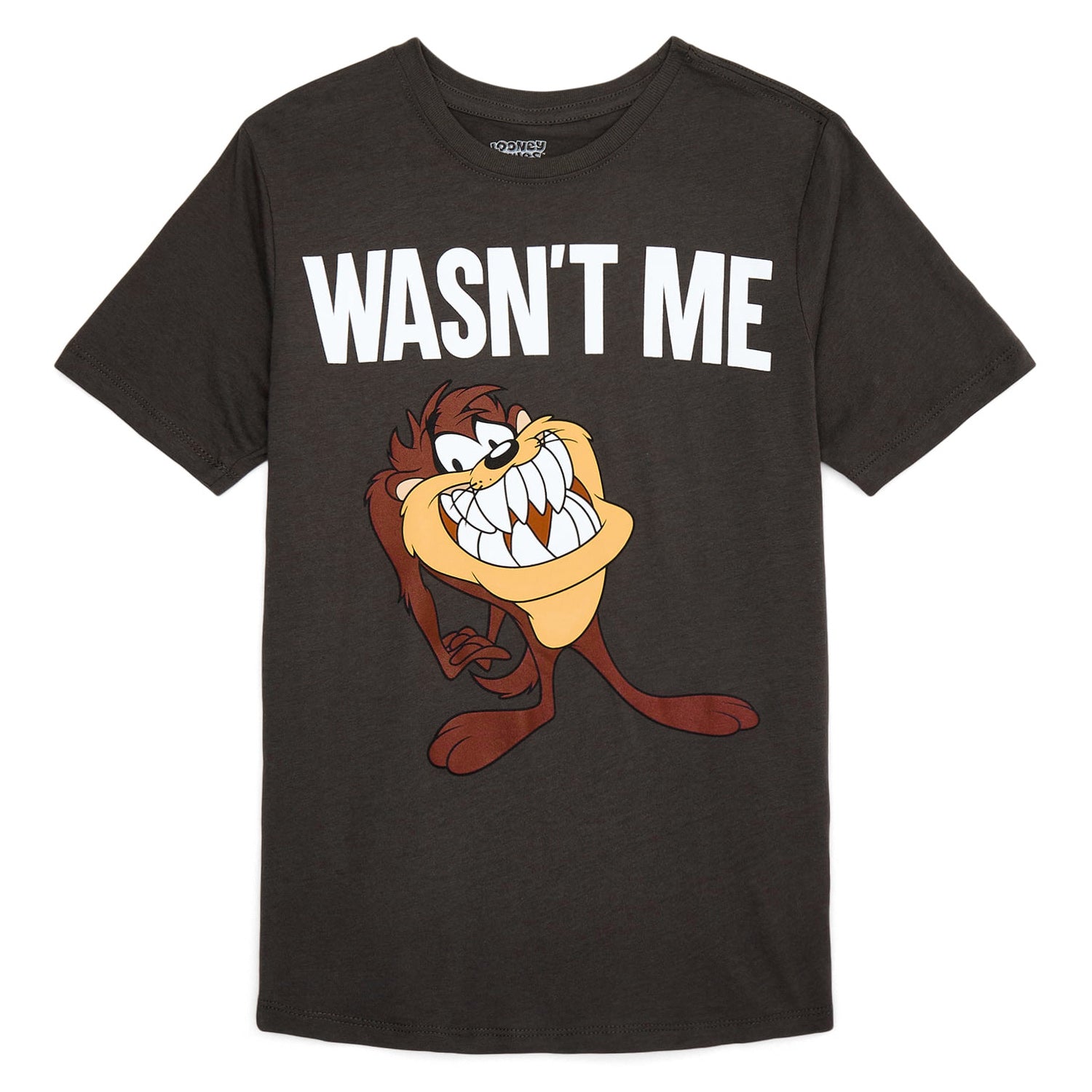 Looney Tunes T-Shirt Boys' Taz Wasn't Me Short Sleeve Tee