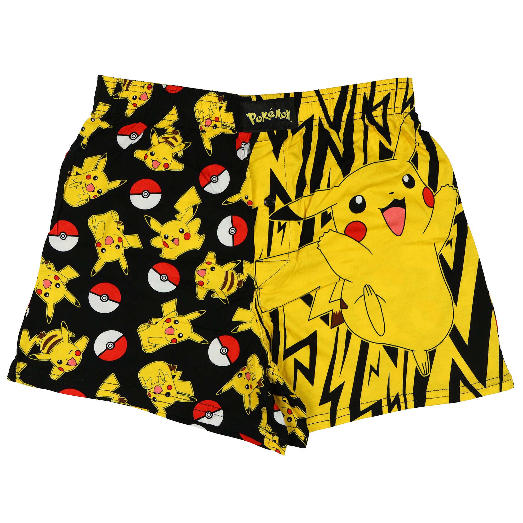 Pokemon Boxer Shorts Men's Pikachu Poke Ball Underwear