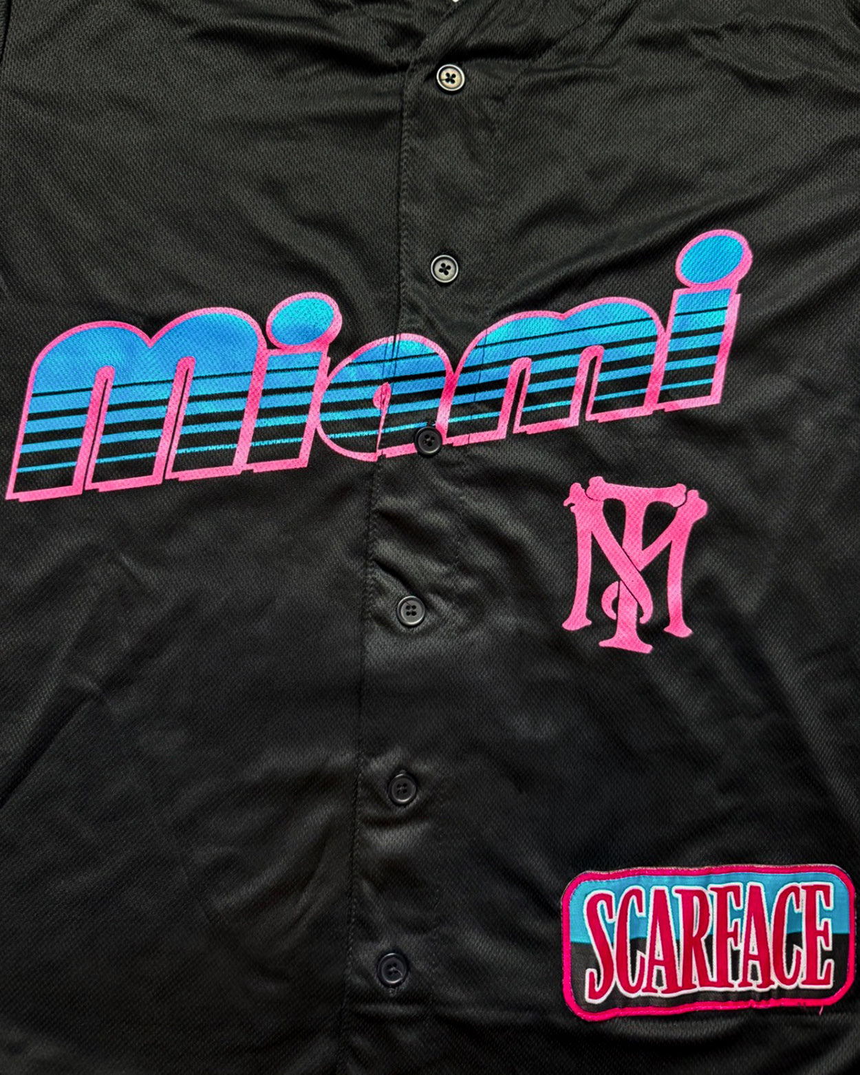 Scarface Baseball Jersey Men's Tony Montana Short Sleeve Tee #83