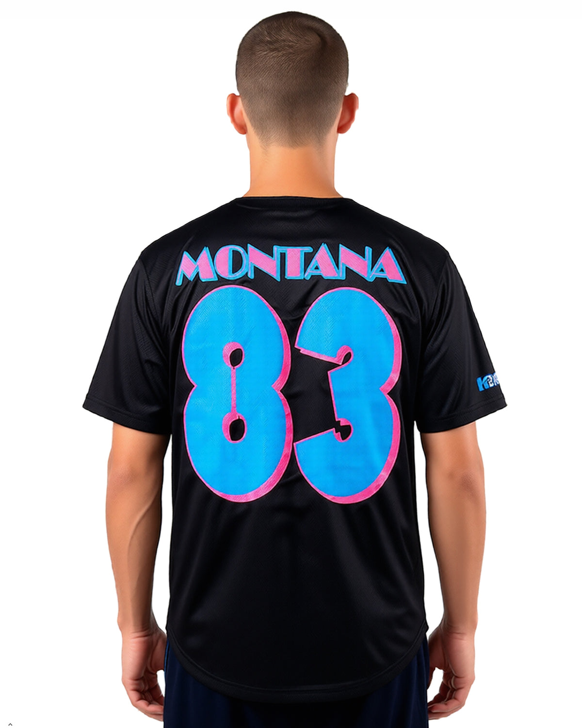 Scarface Baseball Jersey Men's Tony Montana Short Sleeve Tee #83