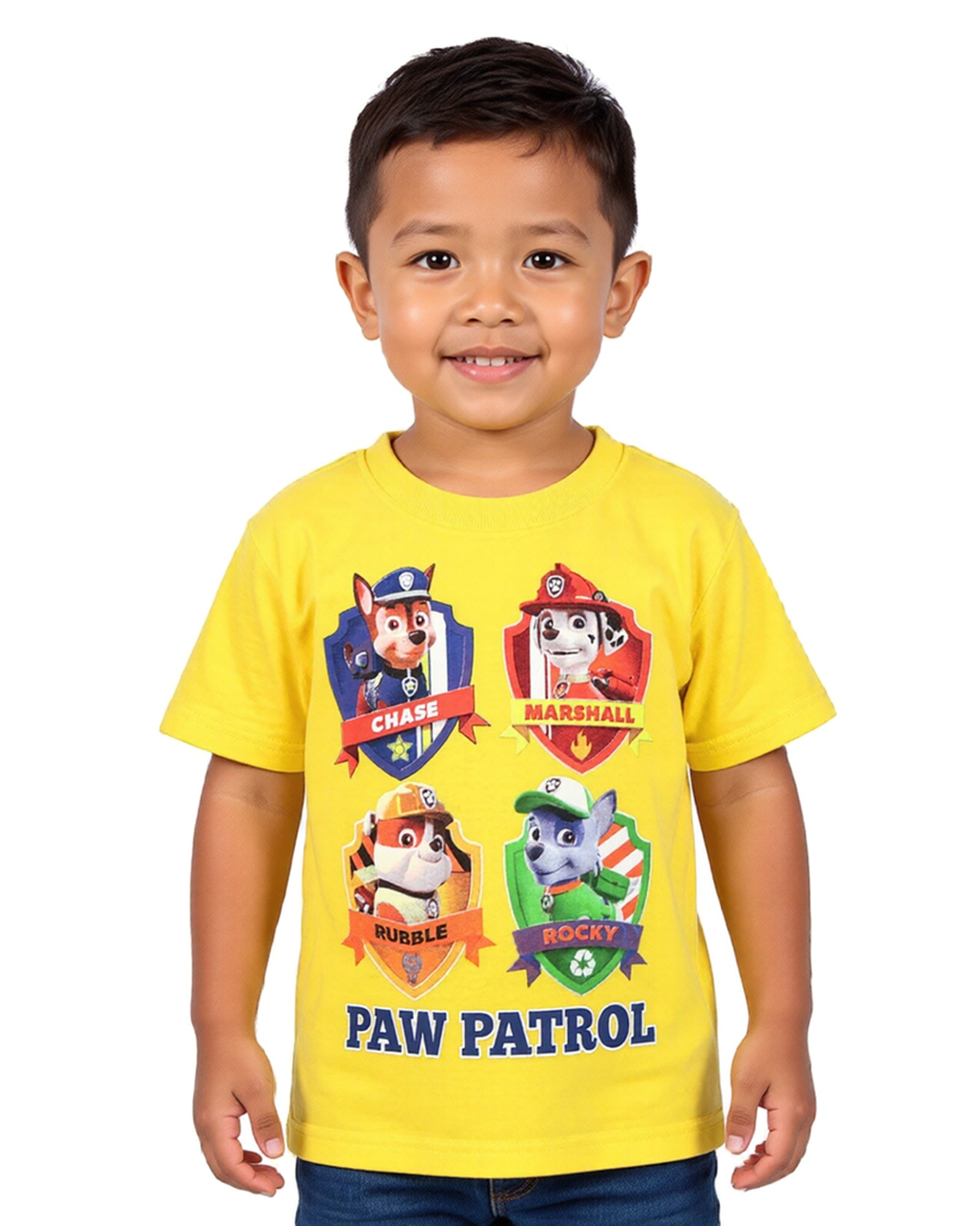 Paw Patrol T-Shirt Boy's Toddlers Chase Marshall Rubble Rocky Short Sleeve Top