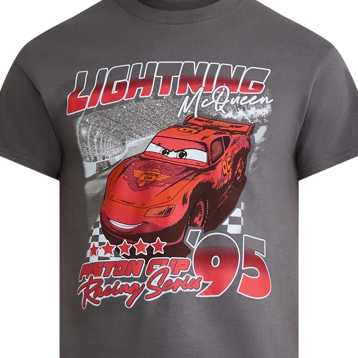 Disney Cars T-Shirt Men's Lightning McQueen Piston Cup Tee