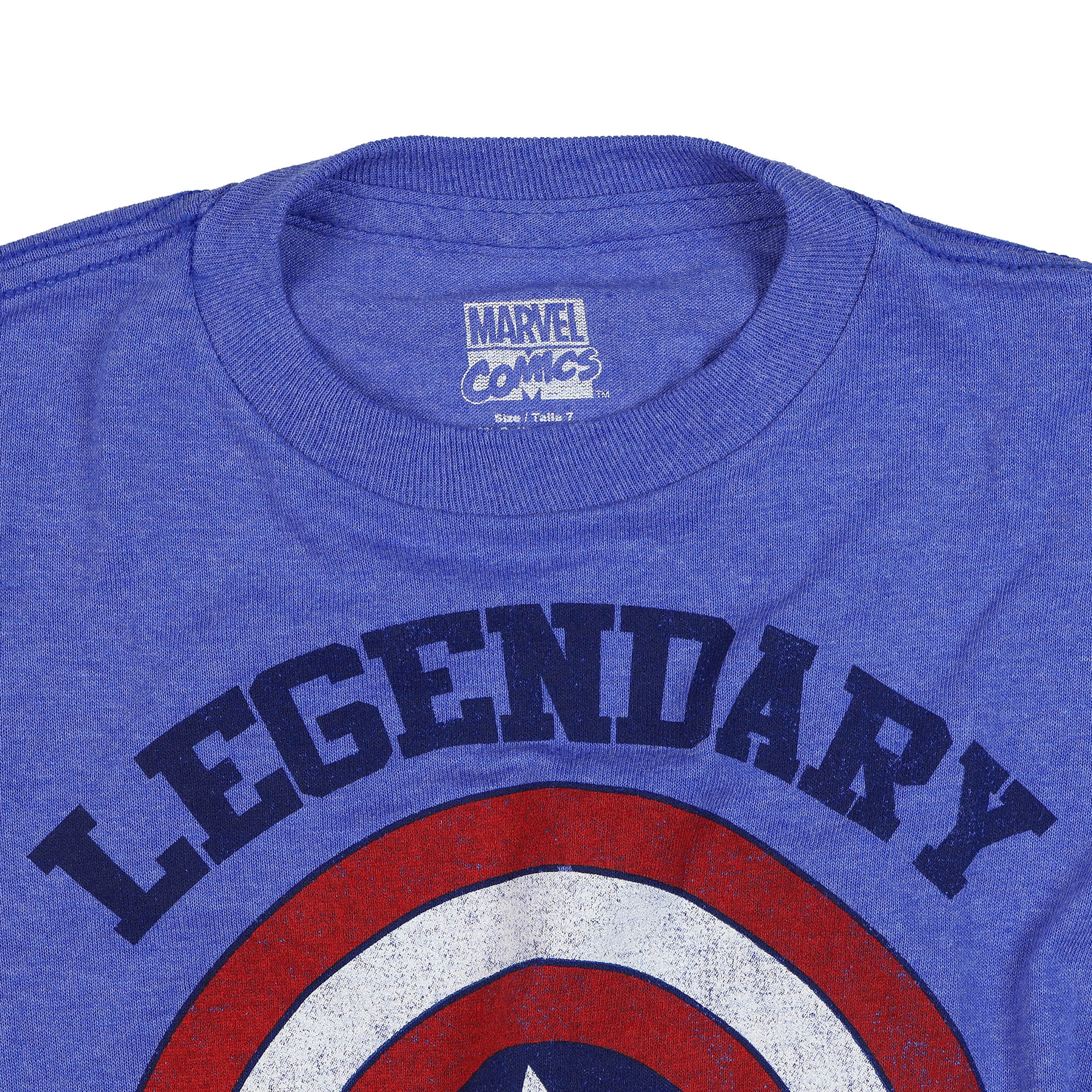 Marvel Comics Boy's Captain America Shield Short Sleeve Tee