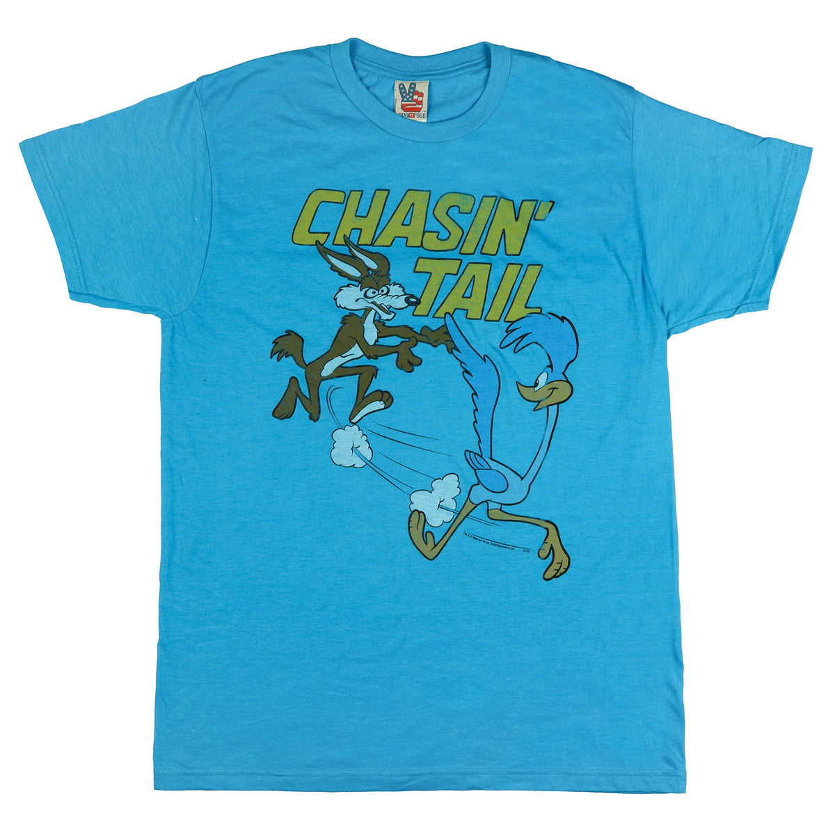 Looney Tunes Shirt Men's Road Runner Chasin Tail Short Sleeve Top