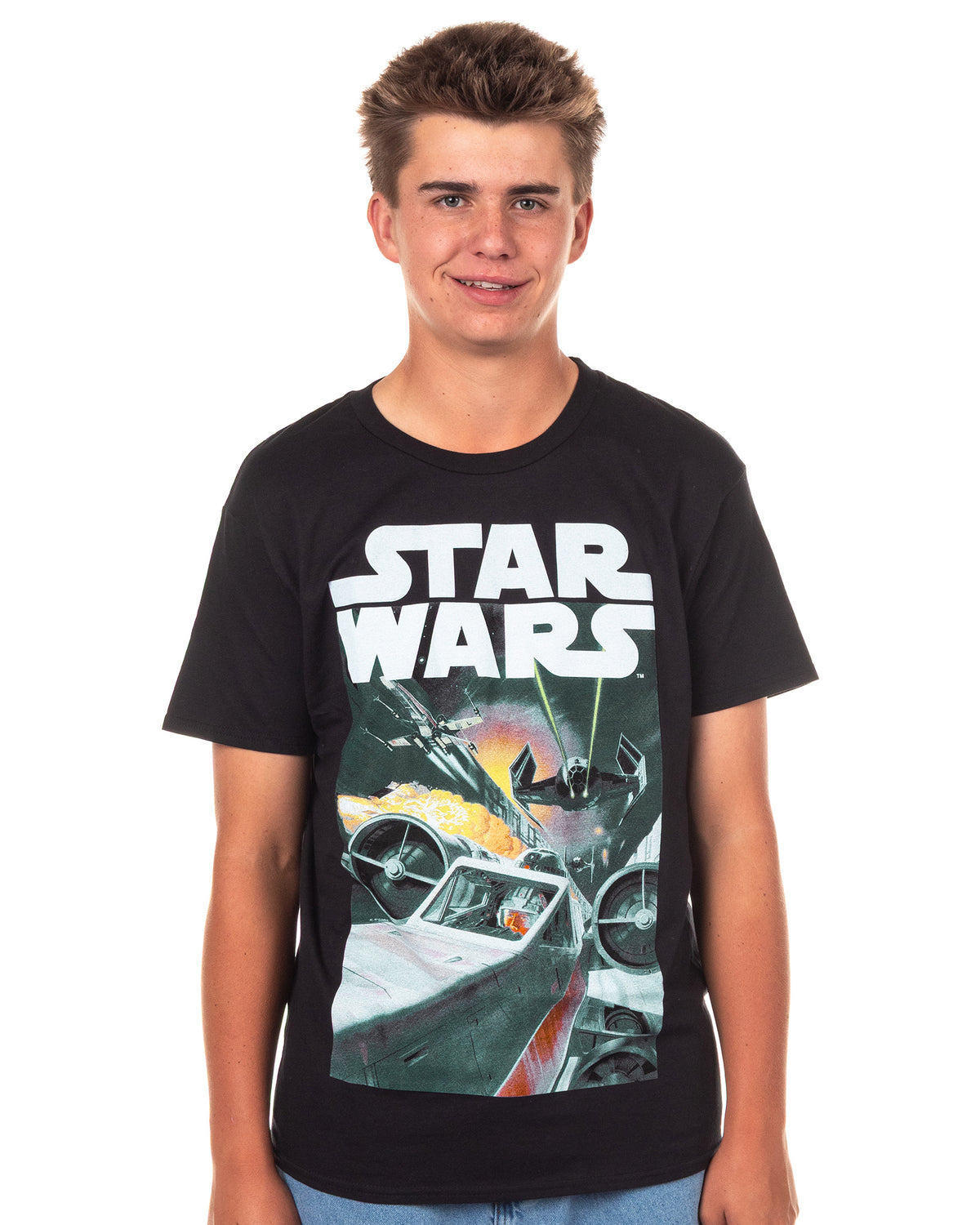 Disney Star Wars T-Shirt Men's Death Star Trench Short Sleeve Tee