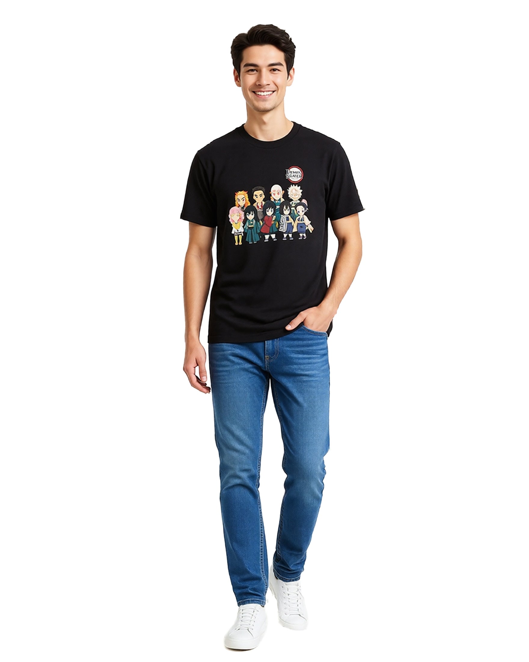 Demon Slayer T-Shirt Men's Chibi Hashira Squad Anime Tee