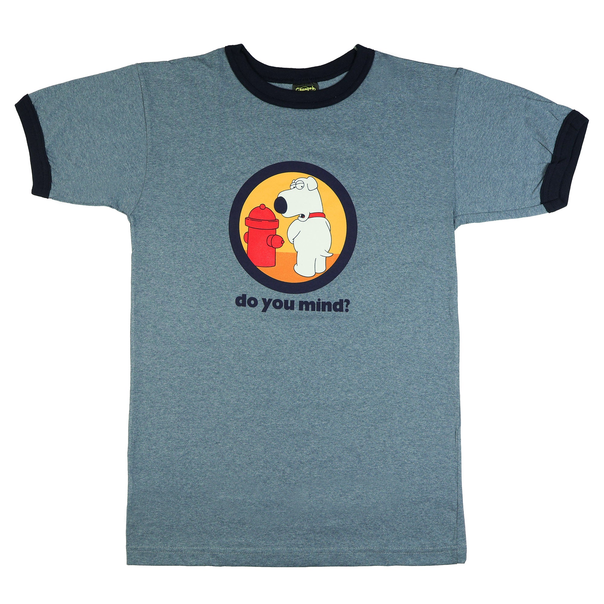 Family Guy T-Shirt Men's Brian Do You Mind Ringer Tee