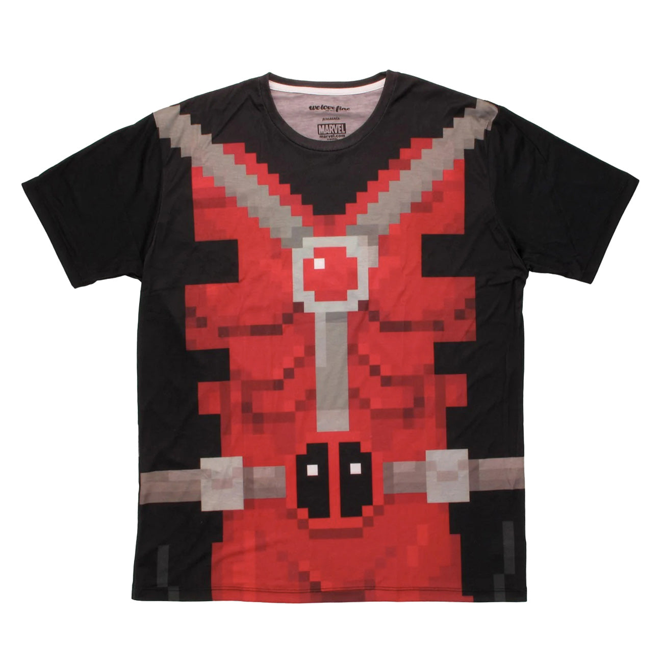 Marvel Deadpool T-Shirt Men's Pixel Art Sublimation Tee