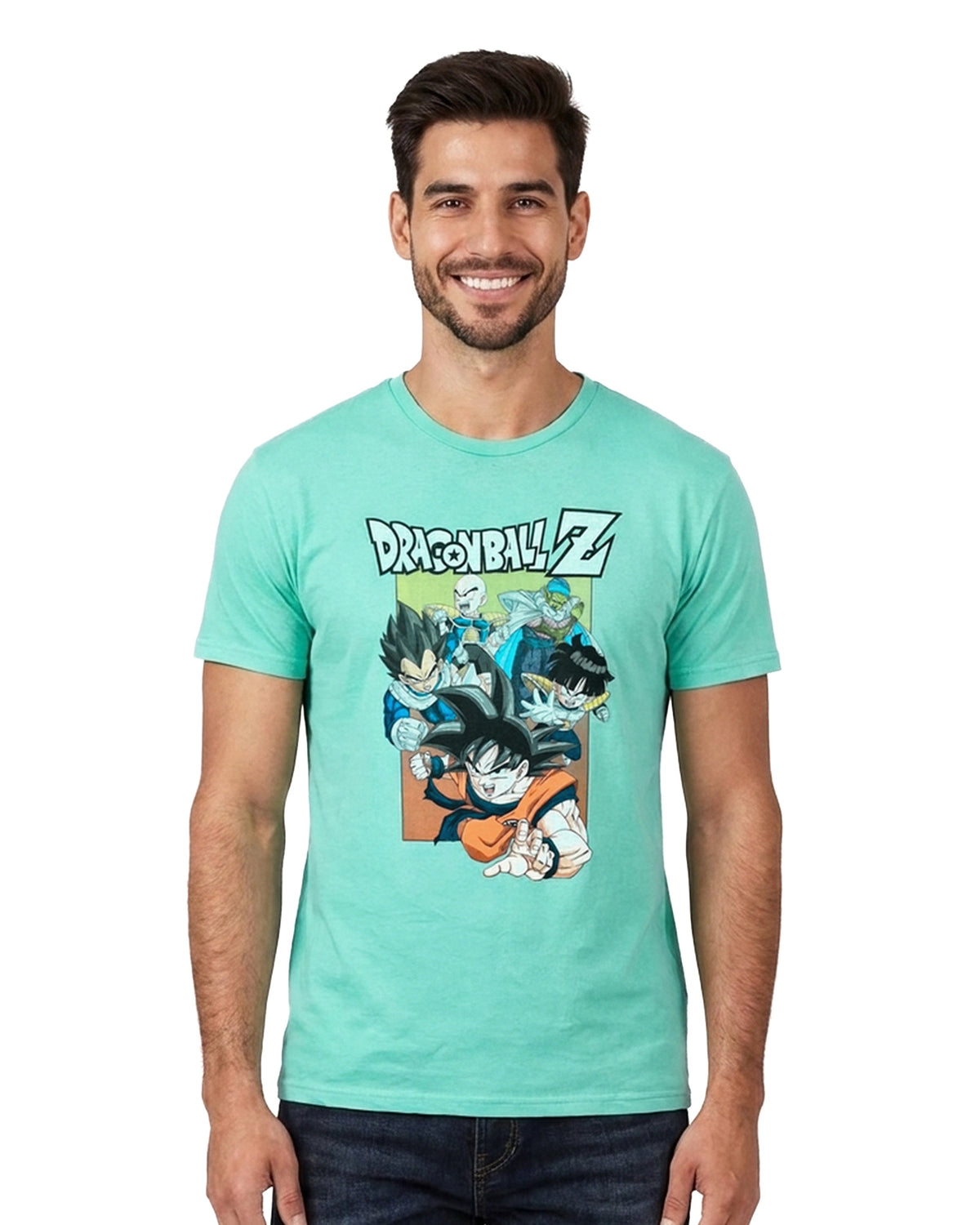 Dragon Ball Z T-Shirt Men's Group Attack Short Sleeve Tee